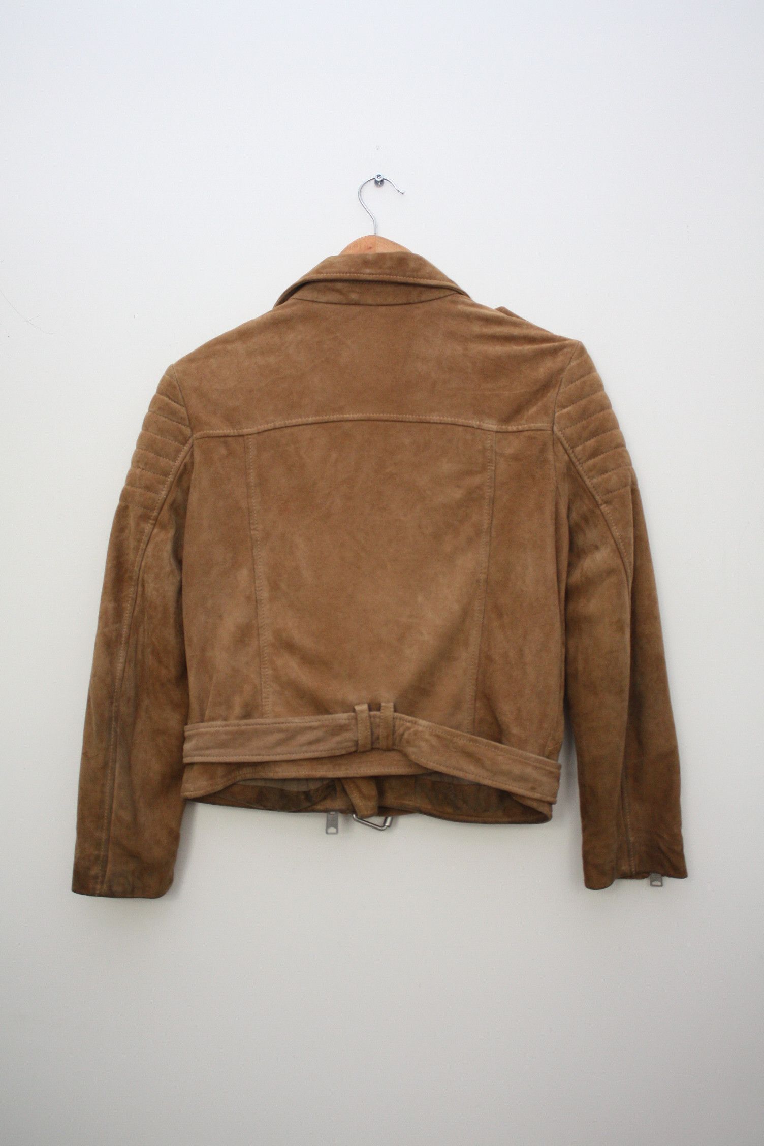 Allsaints AllSaints Hitchen Biker Goat Leather Beige Jacket US6 Size M / US 6-8 / IT 42-44 - 2 Thumbnail