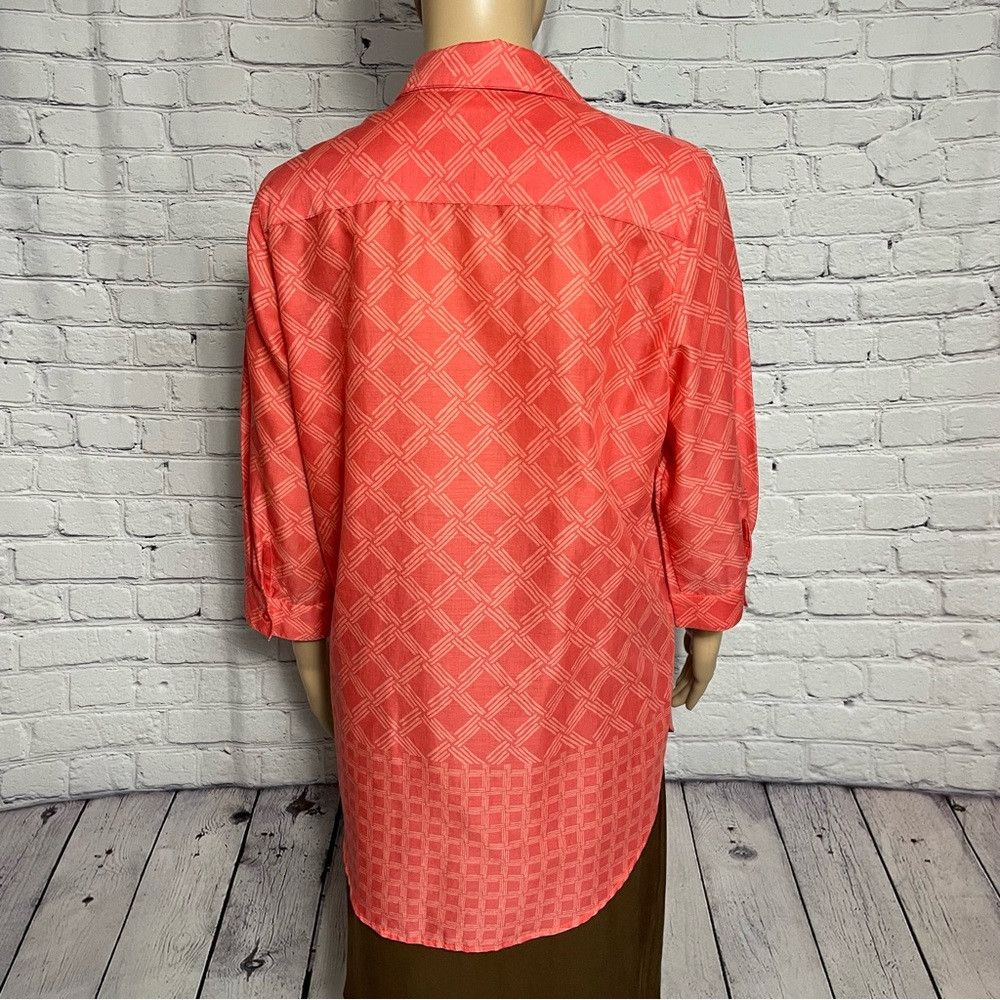 Coldwater Creek New Coldwater Creek Cotton 3/4 Sleeve No Iron Shirt Size M Size M / US 6-8 / IT 42-44 - 4 Thumbnail