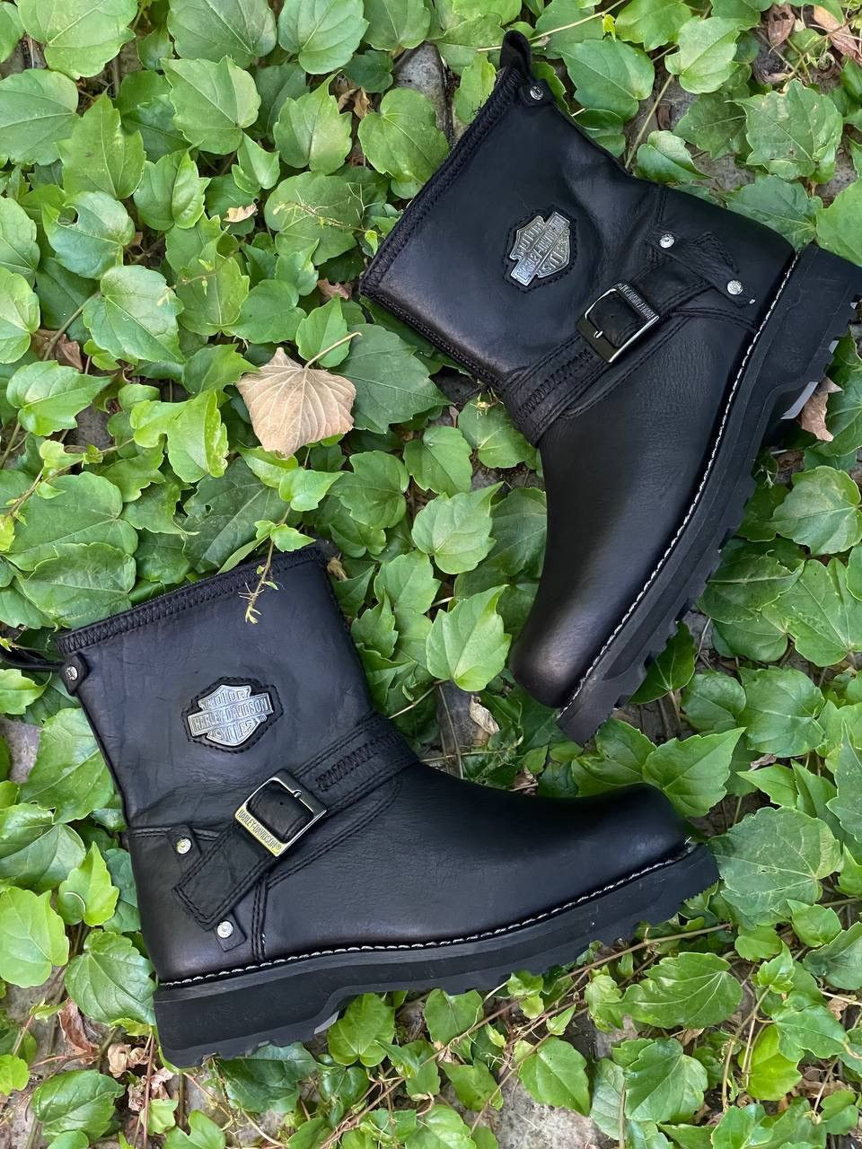 Harley Davidson Harley Davidson Richton Leather Strap Black Boots Size US 7 / EU 40 - 9 Thumbnail