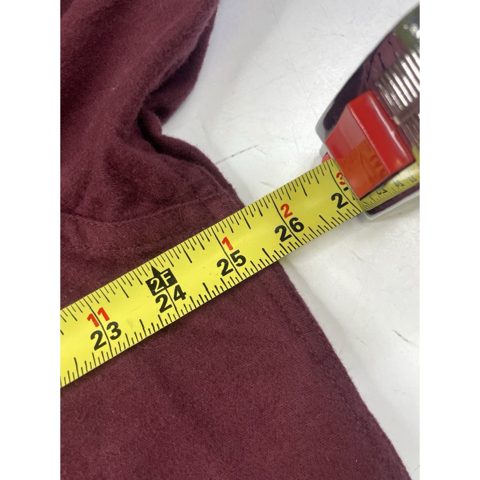 Vintage VINTAGE LL Bean Chamois Cloth Shirt Flannel Large Maroon Regular Fit L Men Button-Up Long Sleeve 187923 Size US L / EU 52-54 / 3 - 6 Thumbnail
