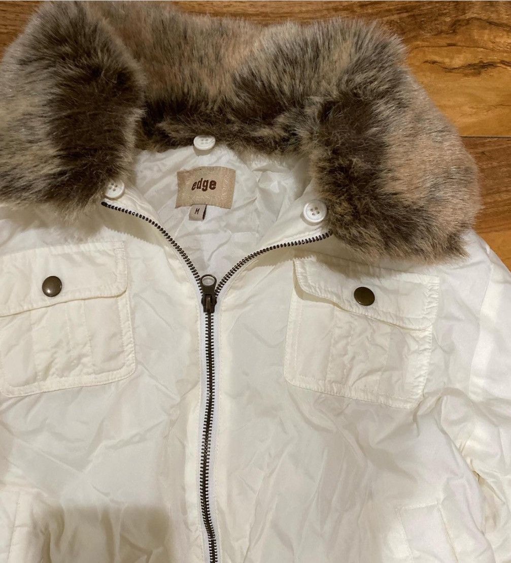 Other white wind breaker jacket with fur collar Size M / US 6-8 / IT 42-44 - 2 Thumbnail