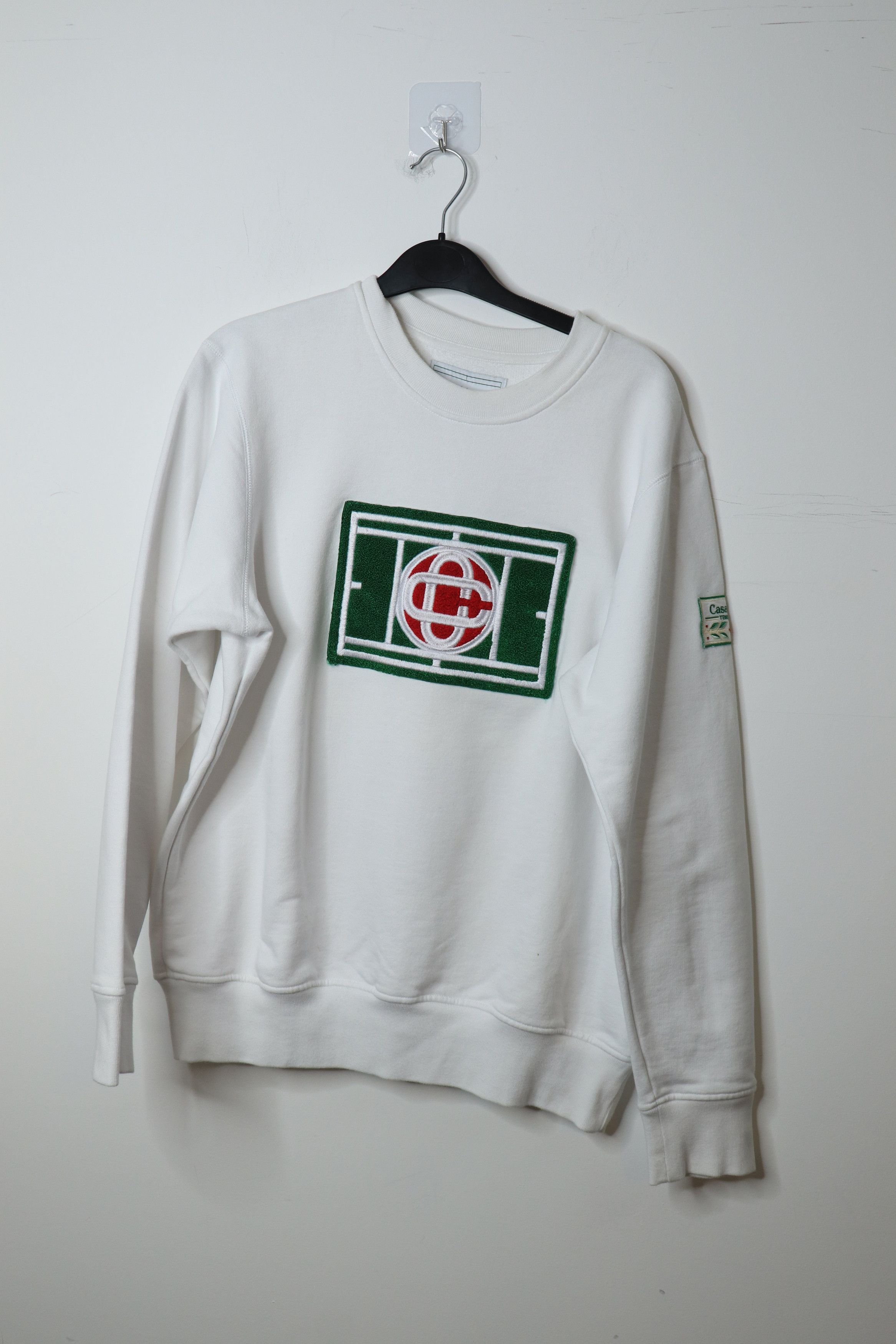 White Embroidered Sweatshirt- Xs, Women's