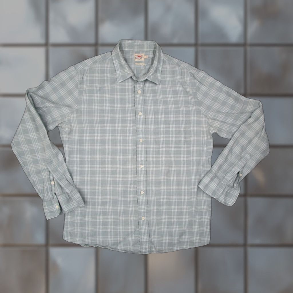 Faherty VINTAGE Faherty Shirt Mens Large Check Button Up Long Sleeve Organic Casual Work Size US L / EU 52-54 / 3 - 1 Thumbnail