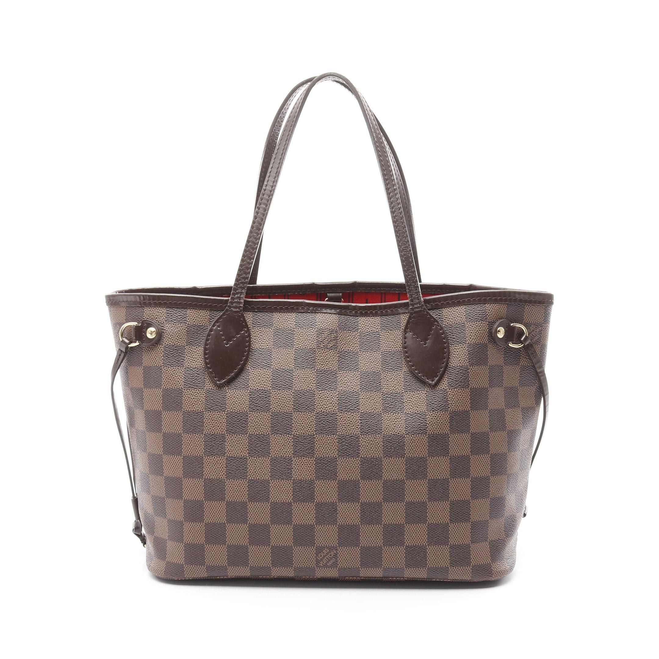 Louis Vuitton Louis Vuitton Neverfull Pm Damier Ebene Handbag Tote Bag Leather Brown Size ONE SIZE - 1 Thumbnail