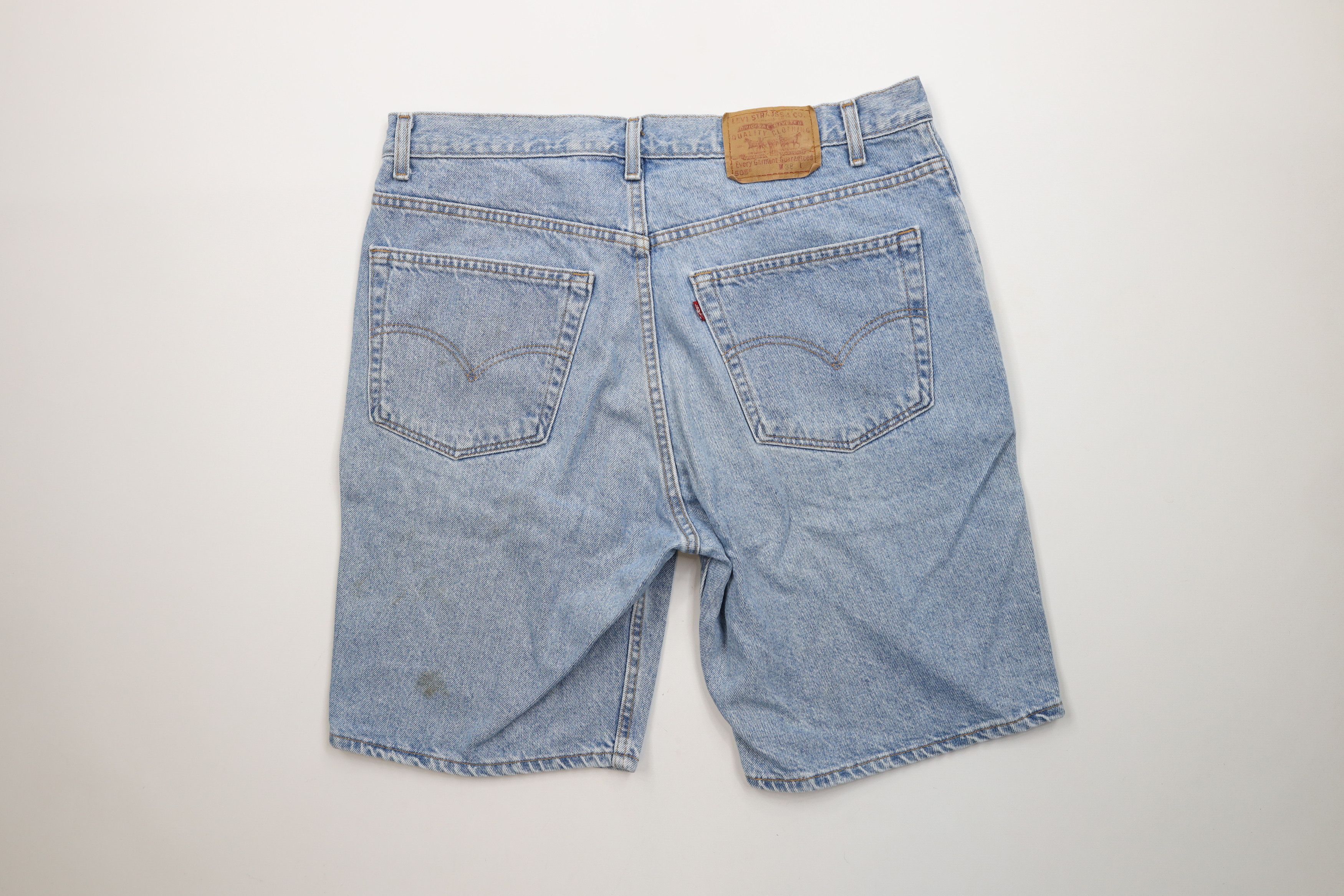 Levi's × Vintage Vintage Y2K 2002 Levis 505 Regular Fit Denim Jean Shorts USA Size US 38 / EU 54 - 11 Thumbnail