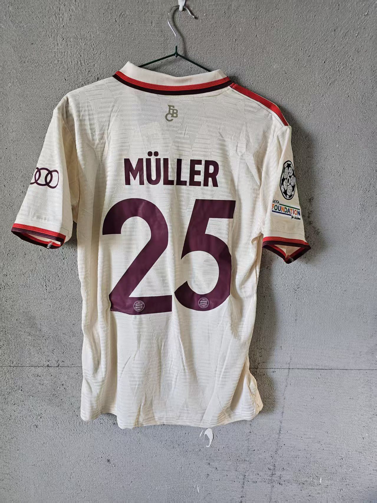 Soccer Jersey 2025 Bayern Munich Thomas Muller Jersey Player Edition