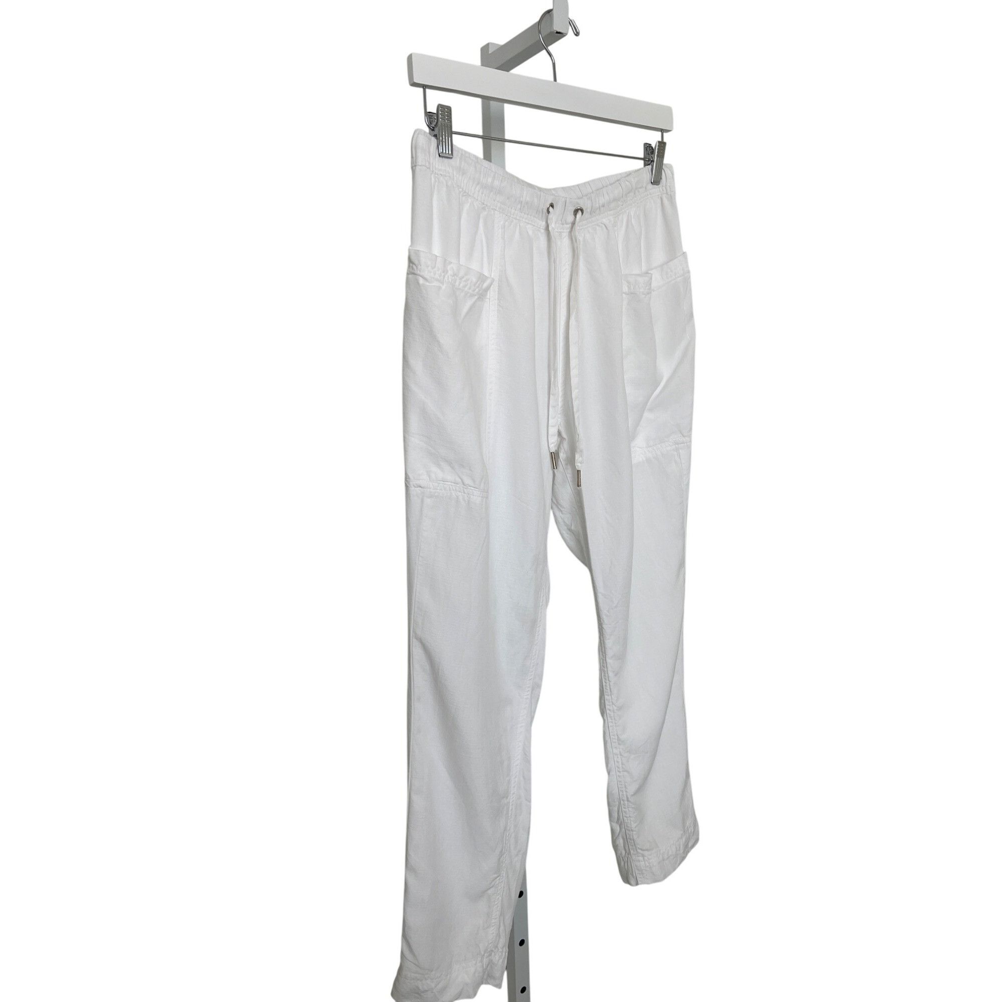 Splendid Splendid Gia White Drawstring Pants Size 27" / US 4 / IT 40 - 6 Thumbnail