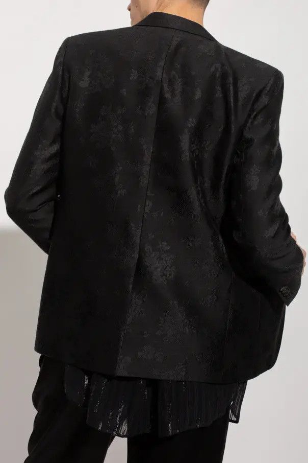 Saint Laurent Paris o1bcso1str0125 Fitted Single Breasted Jacket in Black Size US M / EU 48-50 / 2 - 4 Thumbnail