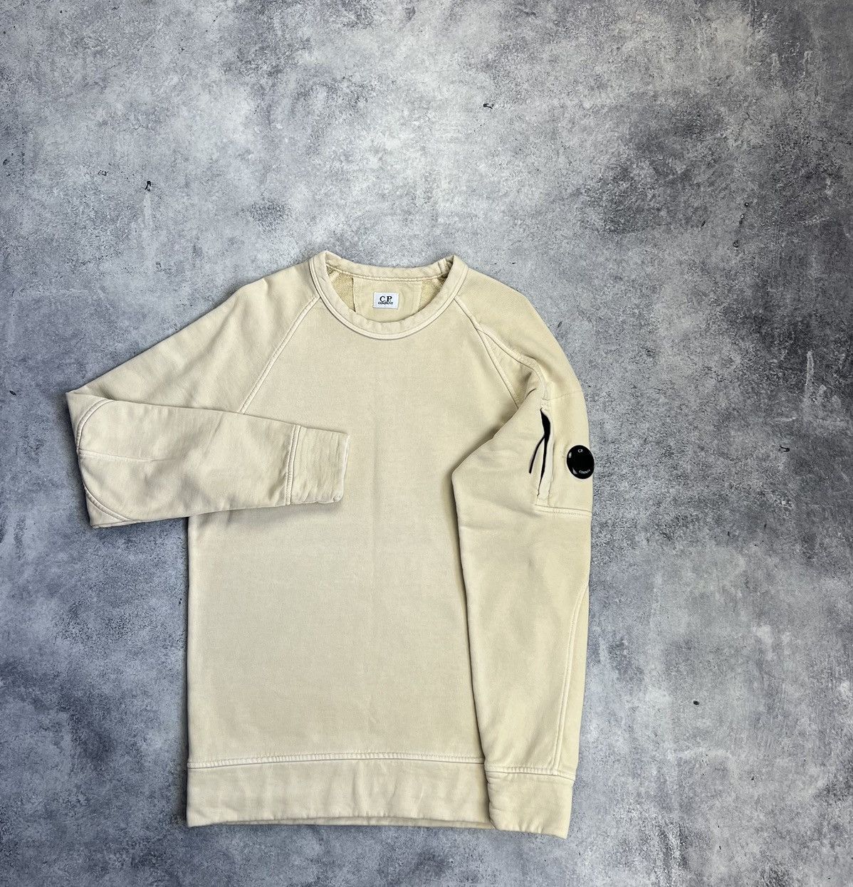 CP company pale yellow jumper