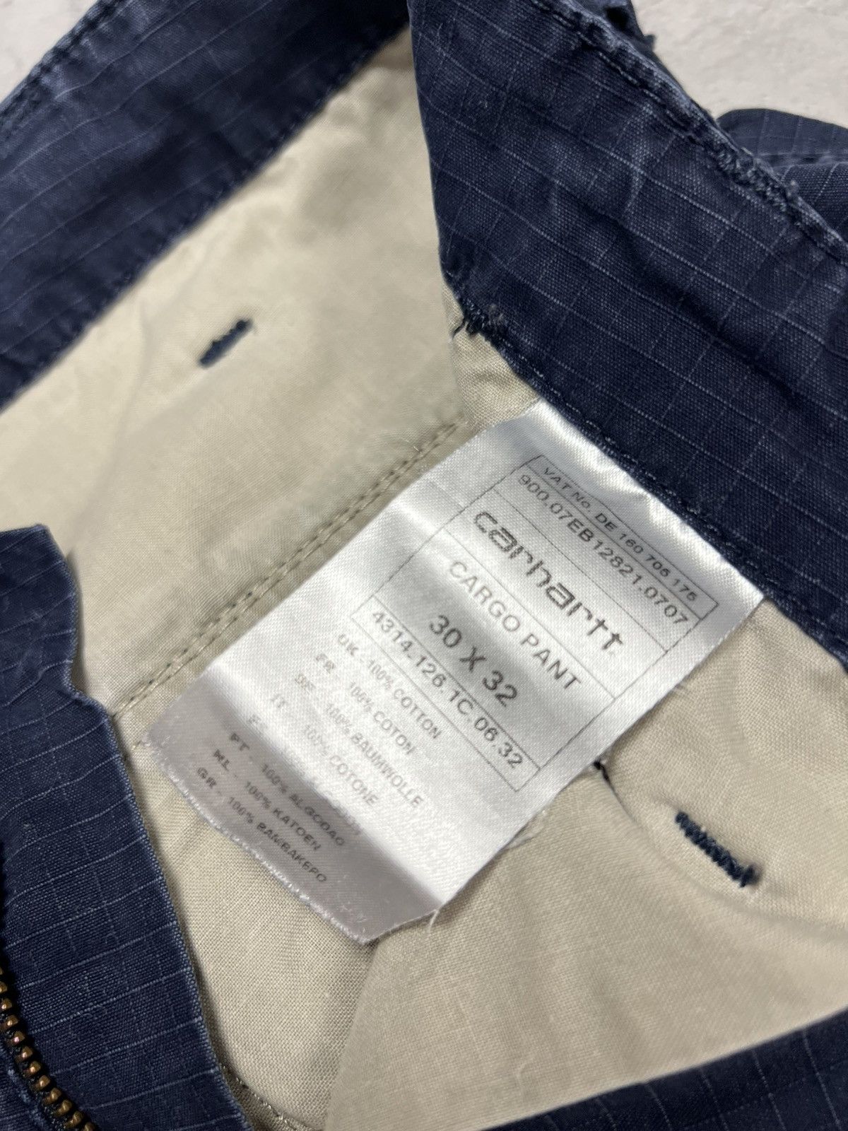 Carhartt × Vintage Carhartt Cargo Pants Men's 30x32 Blue Vintage Size US 32 / EU 48 - 9 Thumbnail