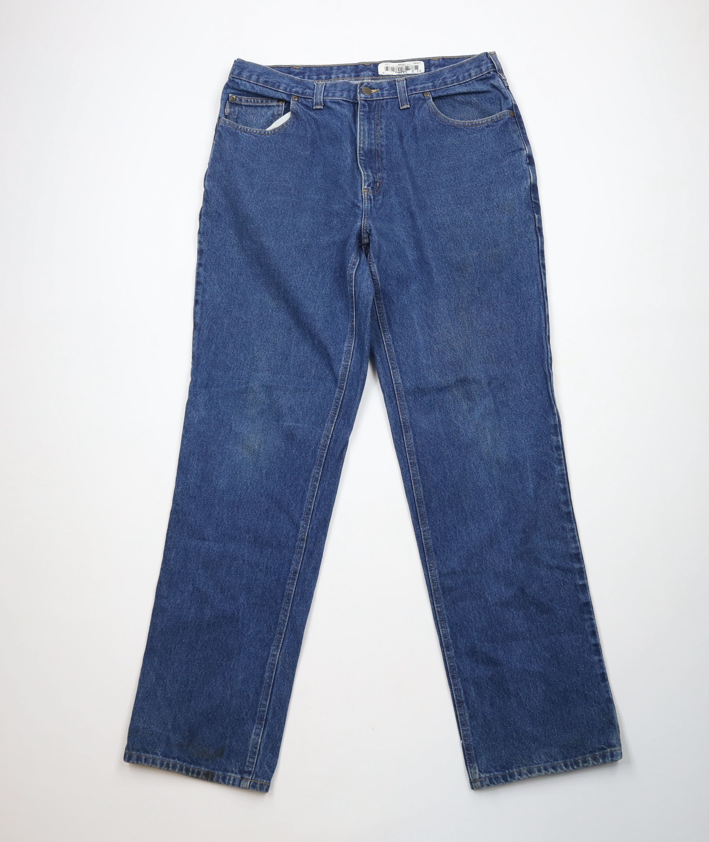 Carhartt × Vintage Vintage Carhartt Spell Out Relaxed Fit Denim Jeans Blue Size US 38 / EU 54 - 1 Thumbnail