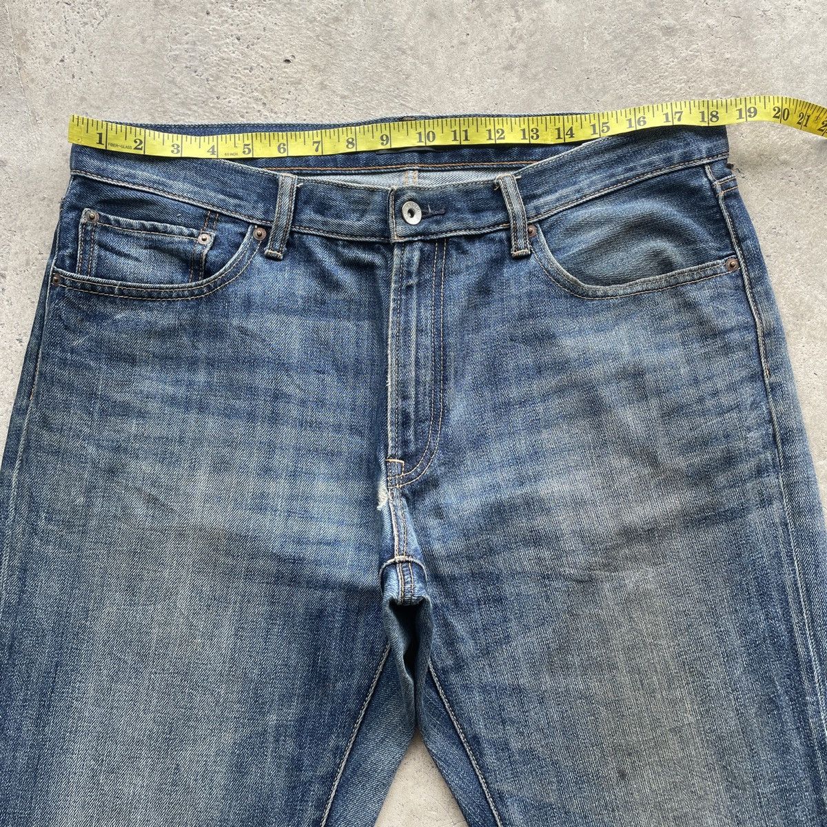 Japanese Brand W37 Vintage Japanese Distressed Jeans Rusty Faded Pants Size US 37 - 5 Thumbnail
