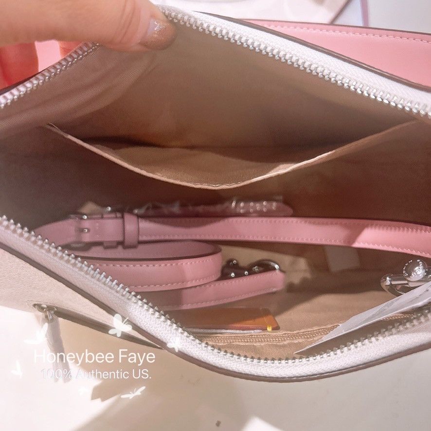 Coach NWT COACH Teri Hobo Bag In Signature Canvas CAL52 Size ONE SIZE - 4 Thumbnail