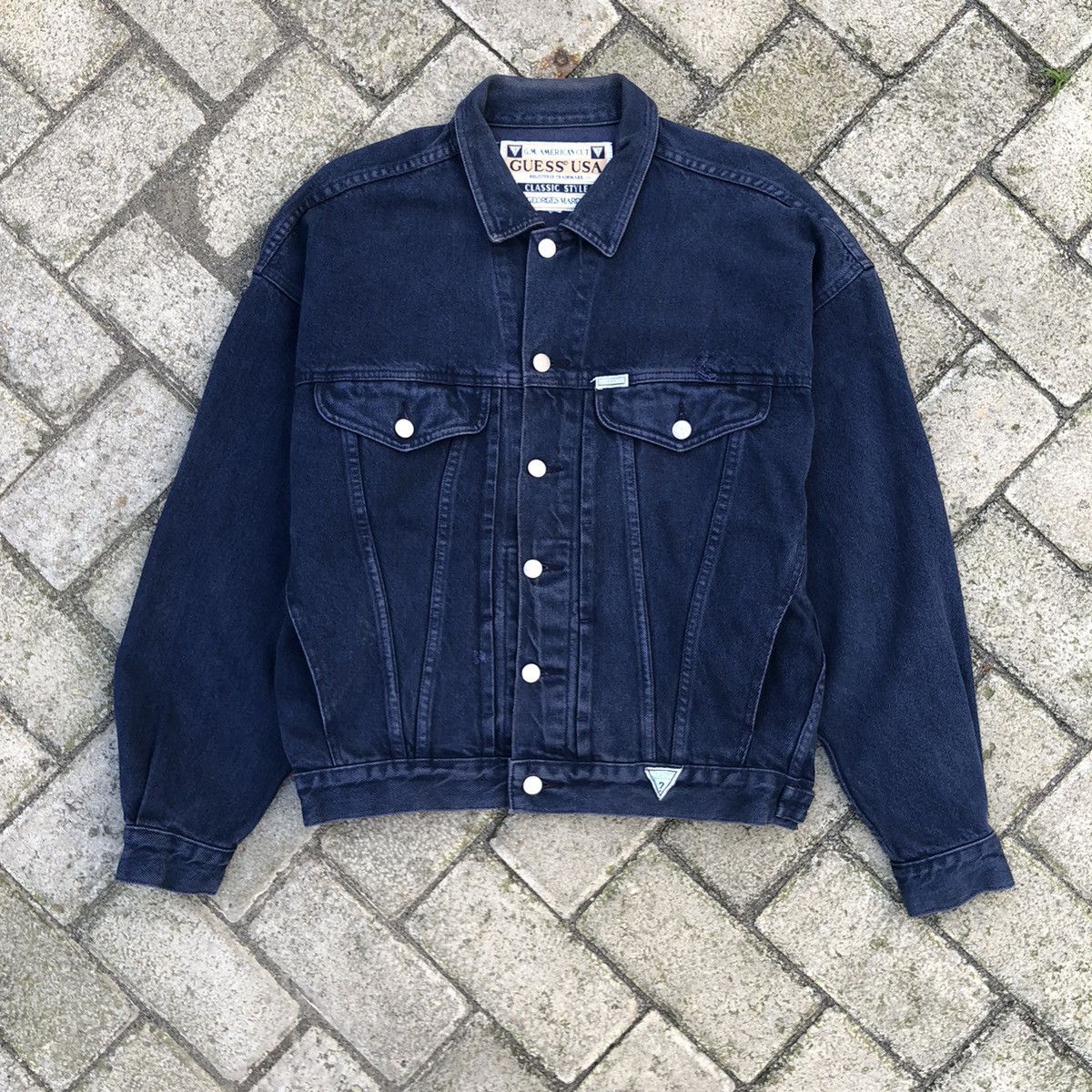 Guess Vintage Trucker Jacket Guess80s By Georges Marciano Size US L / EU 52-54 / 3 - 2 Thumbnail