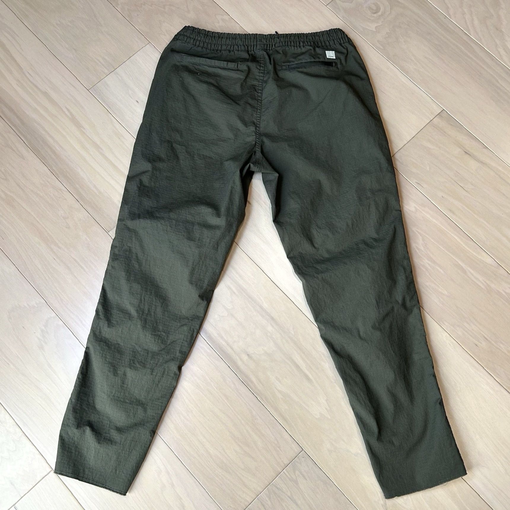 Vuori Vuori Ripstop Ankle Pants Women M Green Cotton Blend Twist: Drawstring, Elastic Waist, Pockets Size 32" / US 10 / IT 46 - 4 Thumbnail