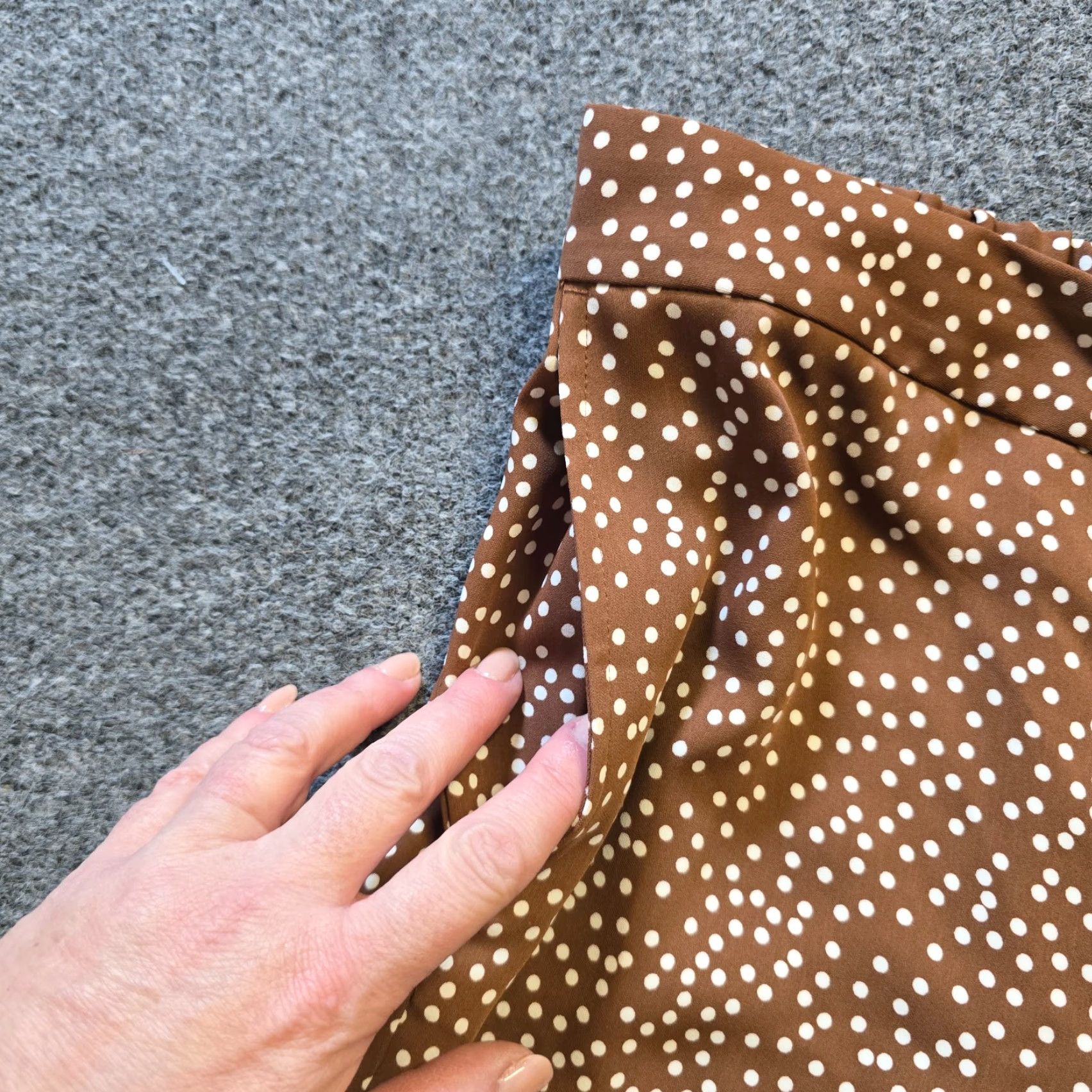 J. Jill J Jill Pants Womens Medium Brown Polka Dot Crop Capri Wide Leg Pull On Casual Pants Size 24" / US 00 / IT 34 - 3 Thumbnail