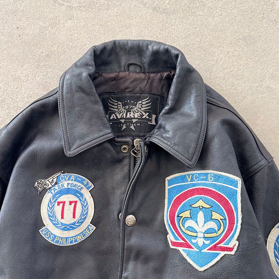 Avirex Vintage Avirex Leather Jacket - Size L Size US L / EU 52-54 / 3 - 3 Thumbnail