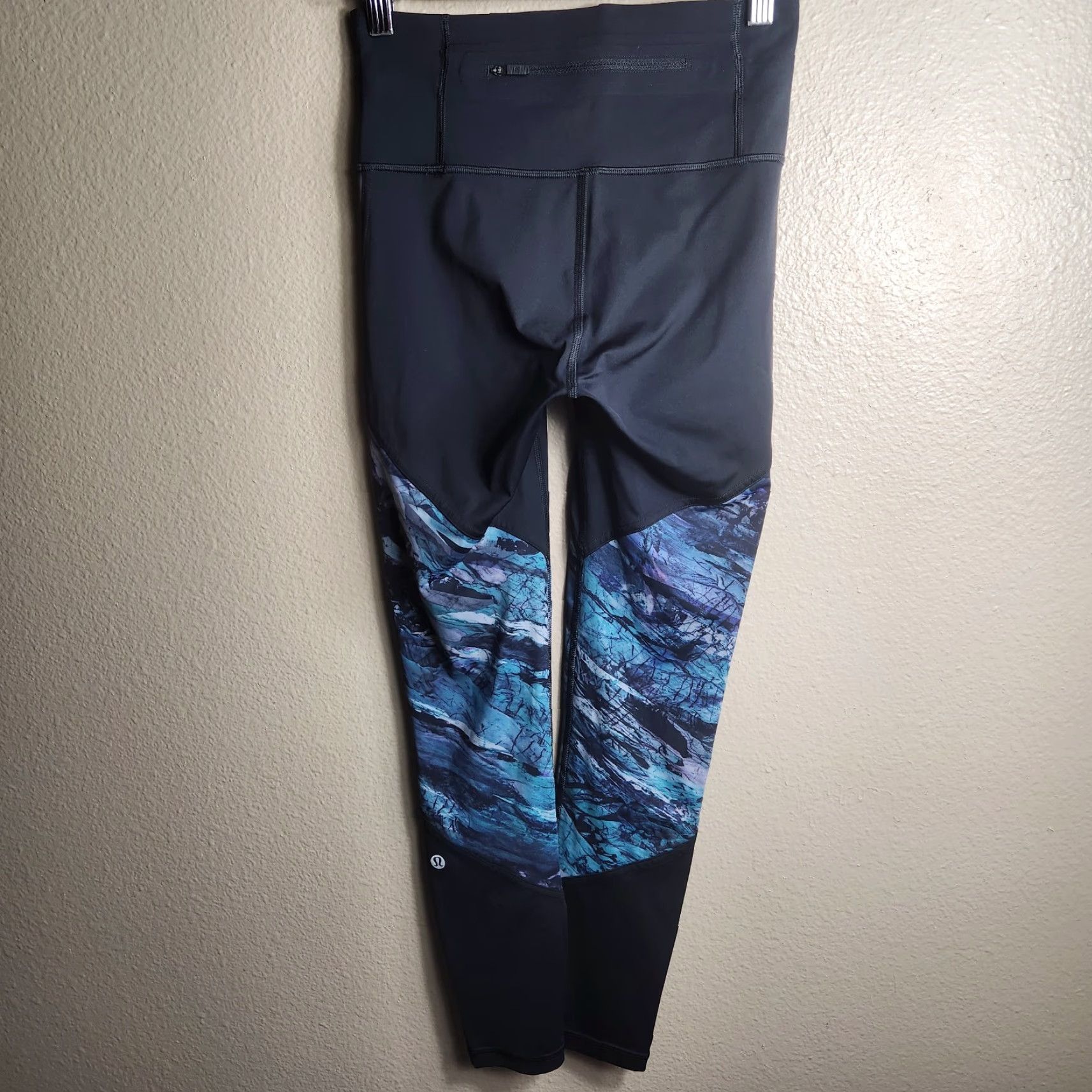 Lululemon Lululemon Womens Run To Reset Tight Nulux LW5BWQS BLK/FISM 25" Leggings 4 Black Reflective Pockets Athletic Compression Athleisure Womens Size ONE SIZE - 7 Thumbnail