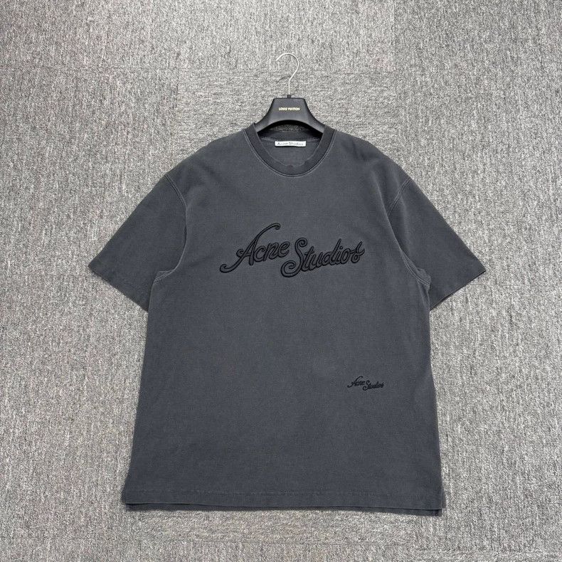 Acne Studios Acne Studios Embroidered letter short-sleeved shirt Size US L / EU 52-54 / 3 - 1 Thumbnail