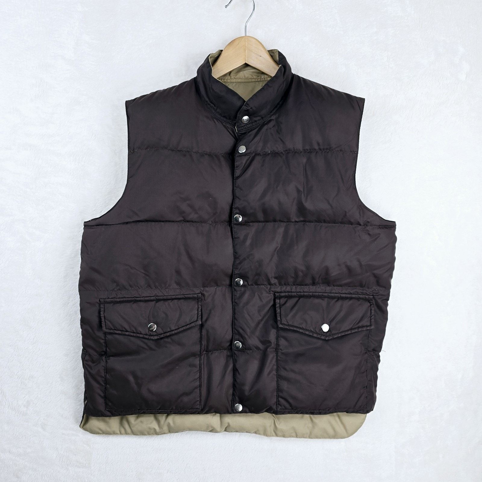 Other Vintage Spiegel Down Puffer Vest Reversible Brown Tan Snap L Size US L / EU 52-54 / 3 - 2 Thumbnail