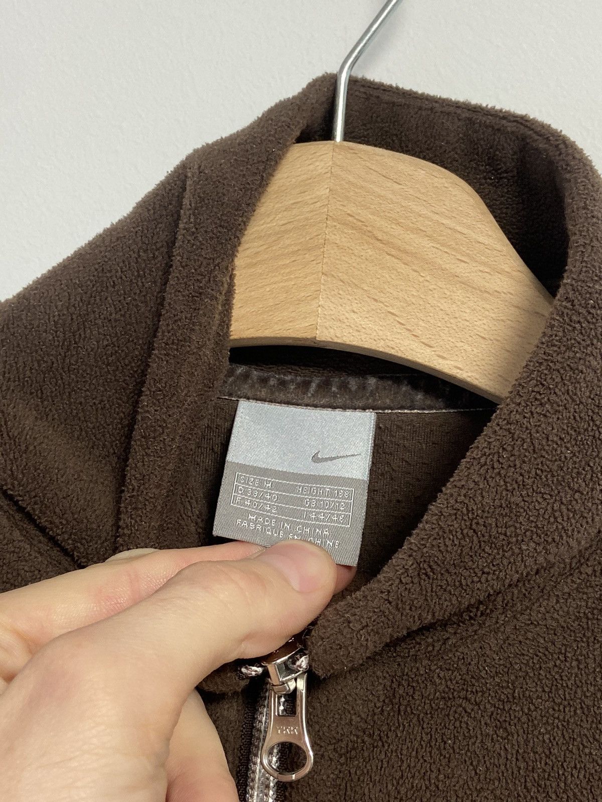 Vintage Nike Vintage Track Top Brown Style y2k Fleece Size M / US 6-8 / IT 42-44 - 7 Thumbnail