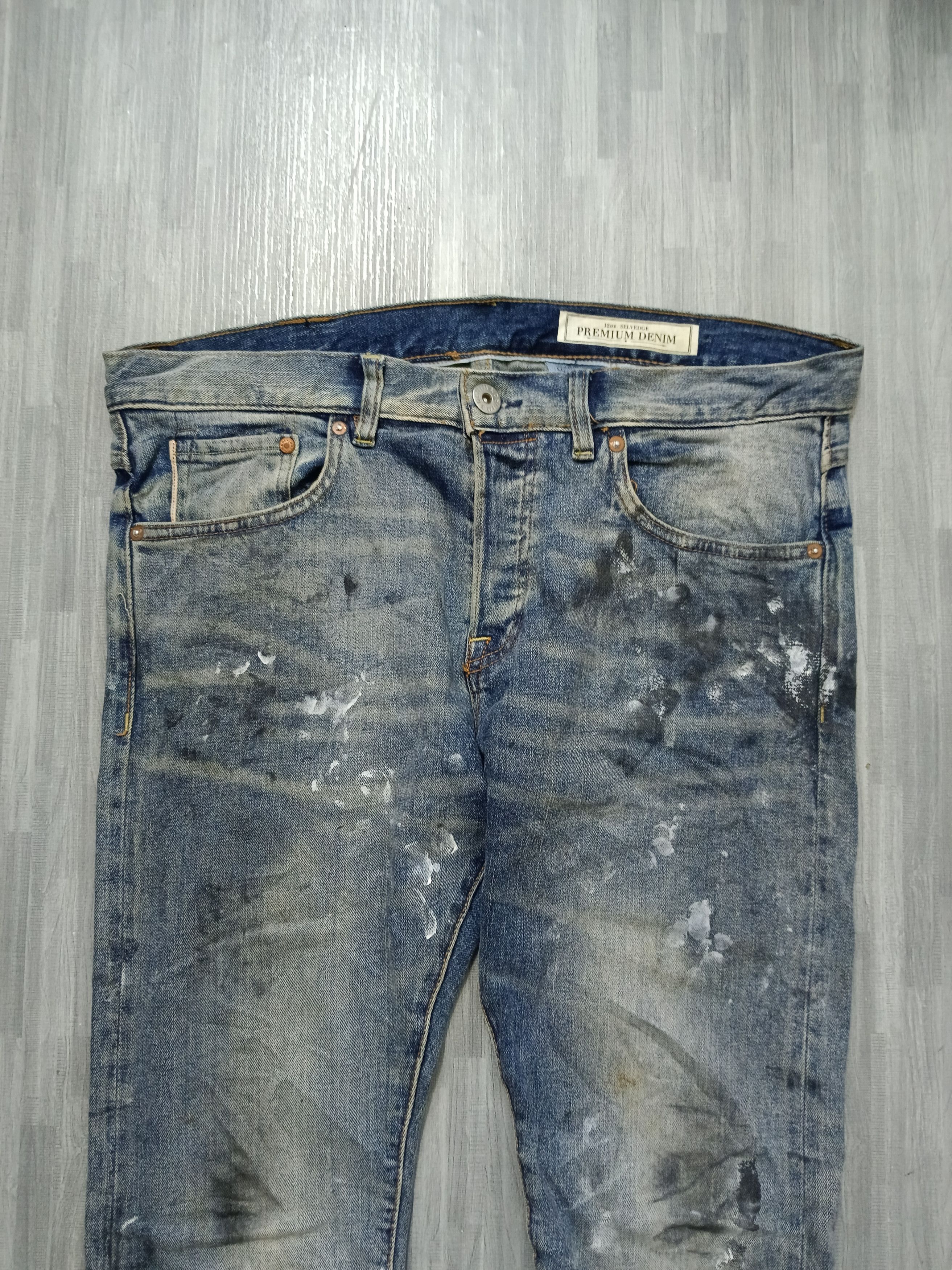 H&M × If Six Was Nine SICK DiSTRESSED SELVEDGE H&M DENIM PANTS Size US 32 / EU 48 - 4 Thumbnail