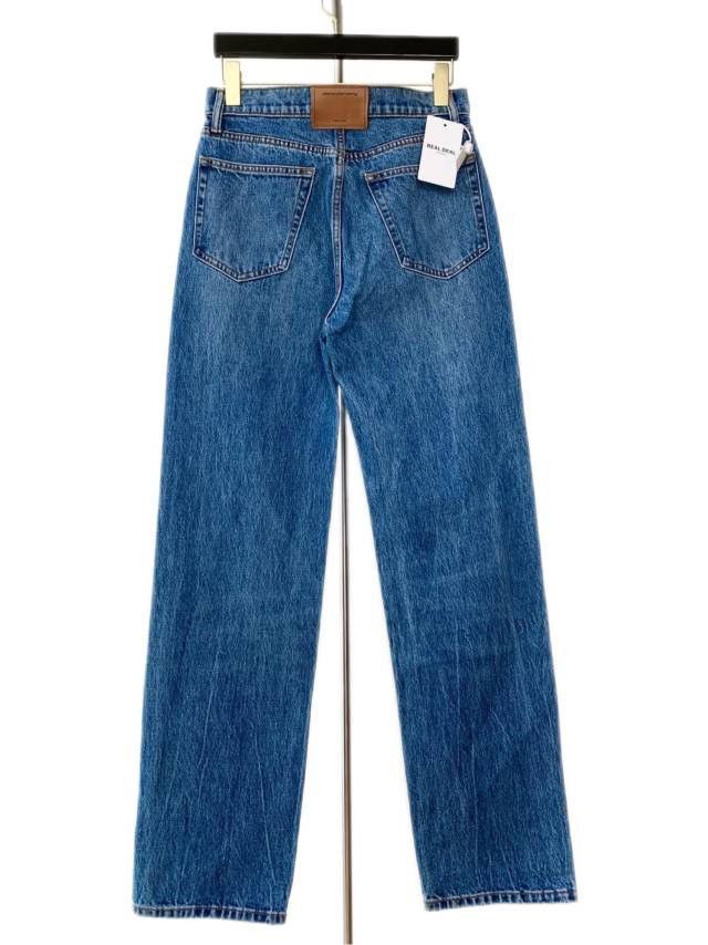 Alexander Wang Alexander Wang Women's Leather Logo Denim Pants K26WX Size 27" / US 4 / IT 40 - 2 Thumbnail