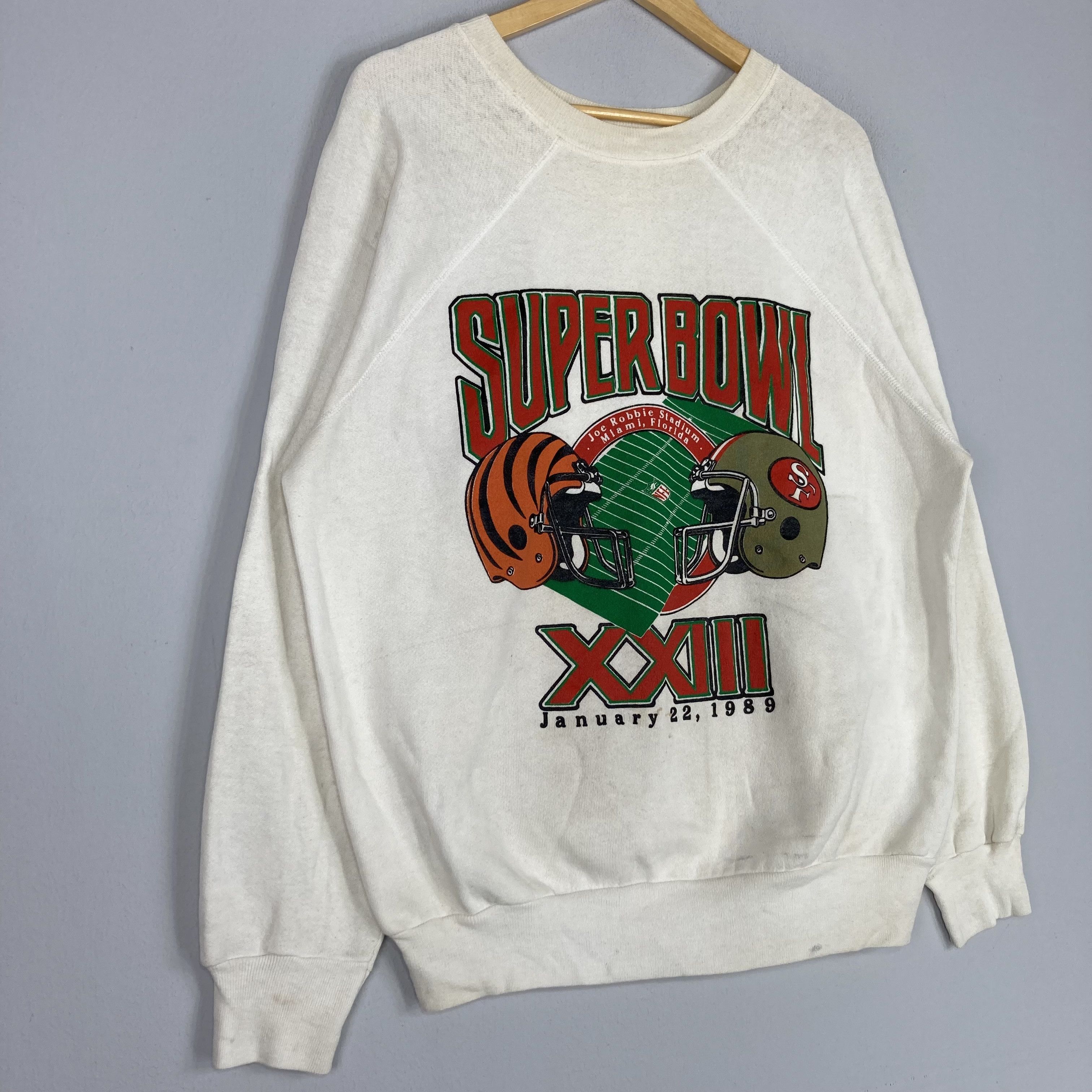 NFL Vintage 1989 SUPER BOWL NFL Crewneck Sweatshirt Big Logo Size US XL / EU 56 / 4 - 3 Thumbnail