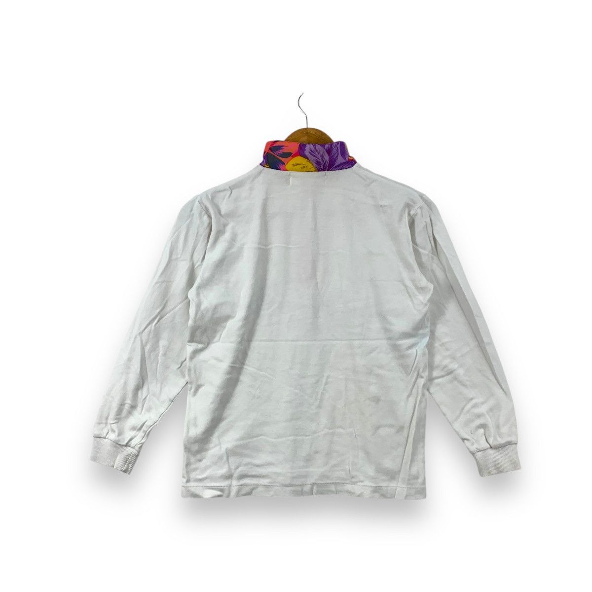 Fusalp Vintage 90’ FUSALP FRANCE FLORAL Half Zipper Tee Shirt Size M / US 6-8 / IT 42-44 - 4 Thumbnail
