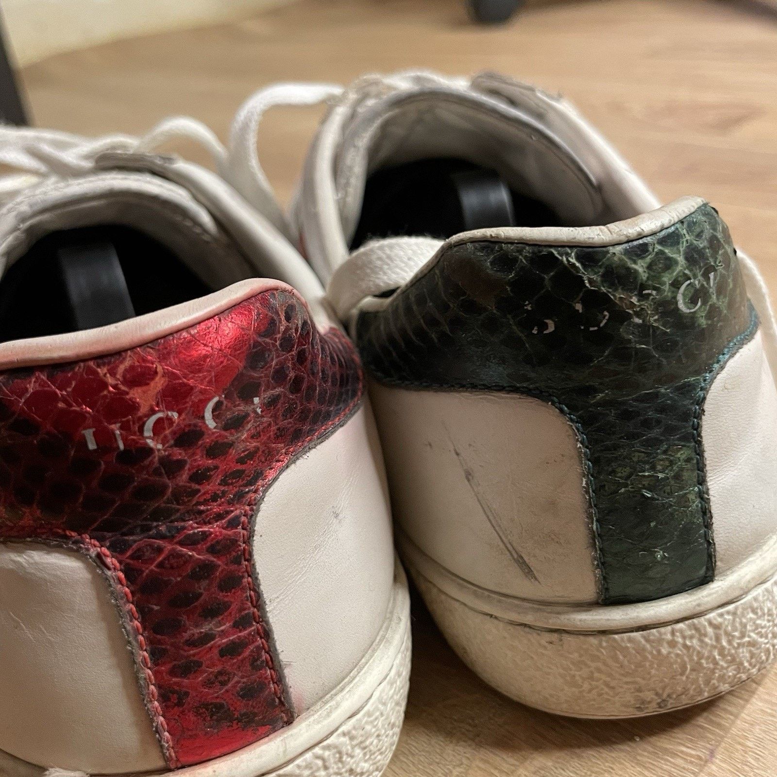 Gucci Gucci Ace Sneakers Tiger Low-Top Trainers shoes leather mens Size US 8 / EU 41 - 8 Thumbnail