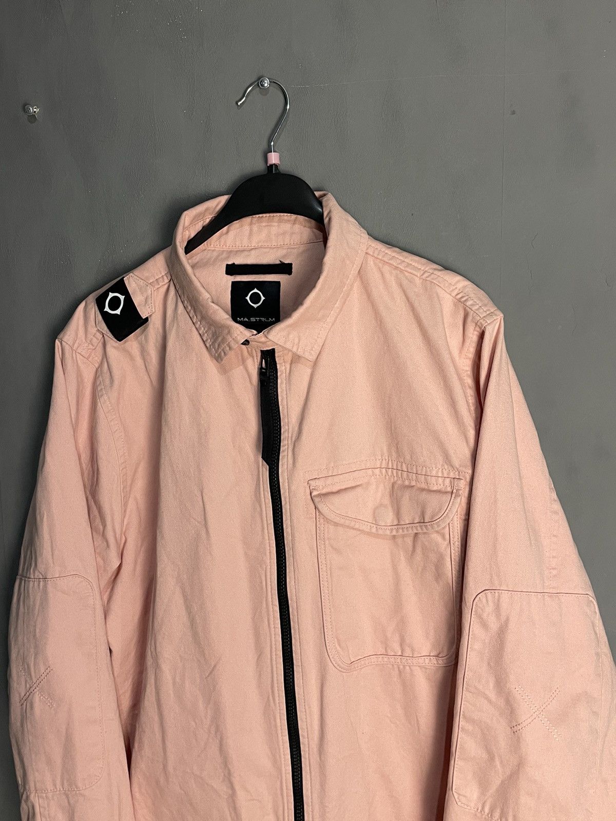 MA.STRUM Mens Ma Strum Zip Front Overshirt Jacket Size XL Size US XL / EU 56 / 4 - 2 Thumbnail