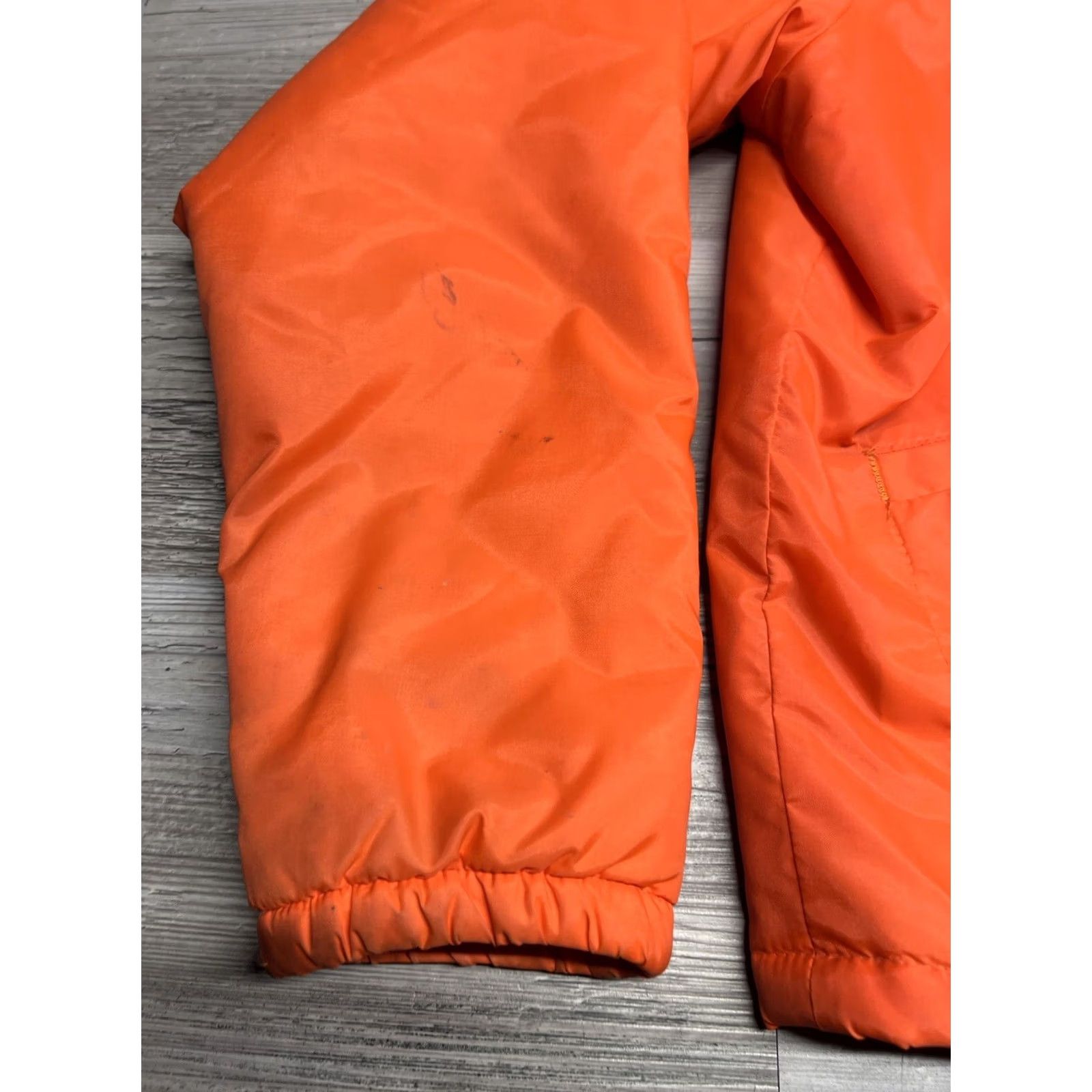 Vintage VINTAGE Don Alleson Athletic Bomber Jacket Nylon Snap Fleece Lined Blaze Orange Size S/M Unisex Adults Size US S / EU 44-46 / 1 - 6 Thumbnail