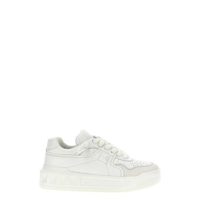 VALENTINO GARAVANI One Stud XL White Leather Sneakers New (M