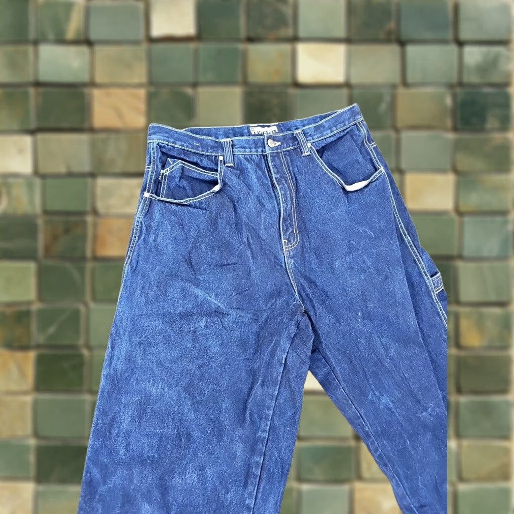 Southpole VINTAGE Southpole Jeans Wide Leg 38x32 Denim Blue 90s Grunge Hip Hop Logo Distressed Relaxed Men's Jeans Size US 38 / EU 54 - 1 Thumbnail