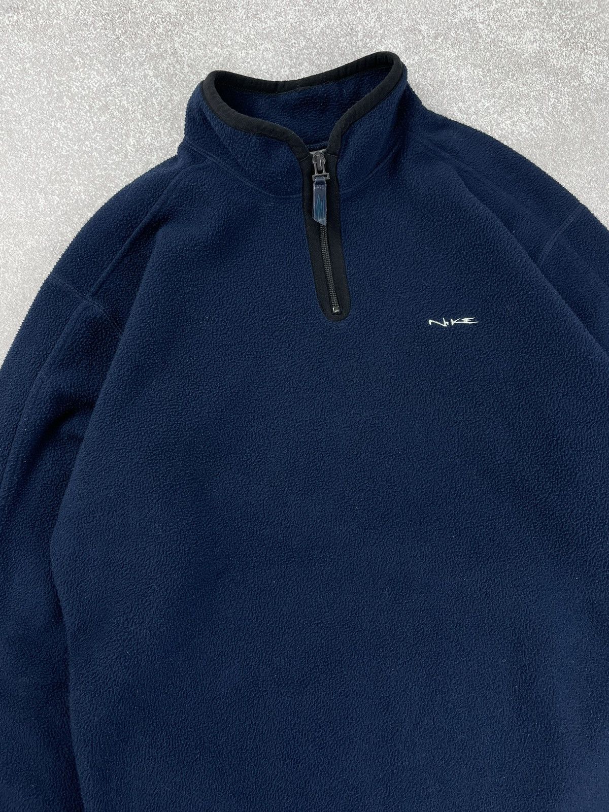 Nike × Vintage Vintage Nike y2k Logo Sherpa Fleece Sweatshirt Size US S / EU 44-46 / 1 - 3 Thumbnail