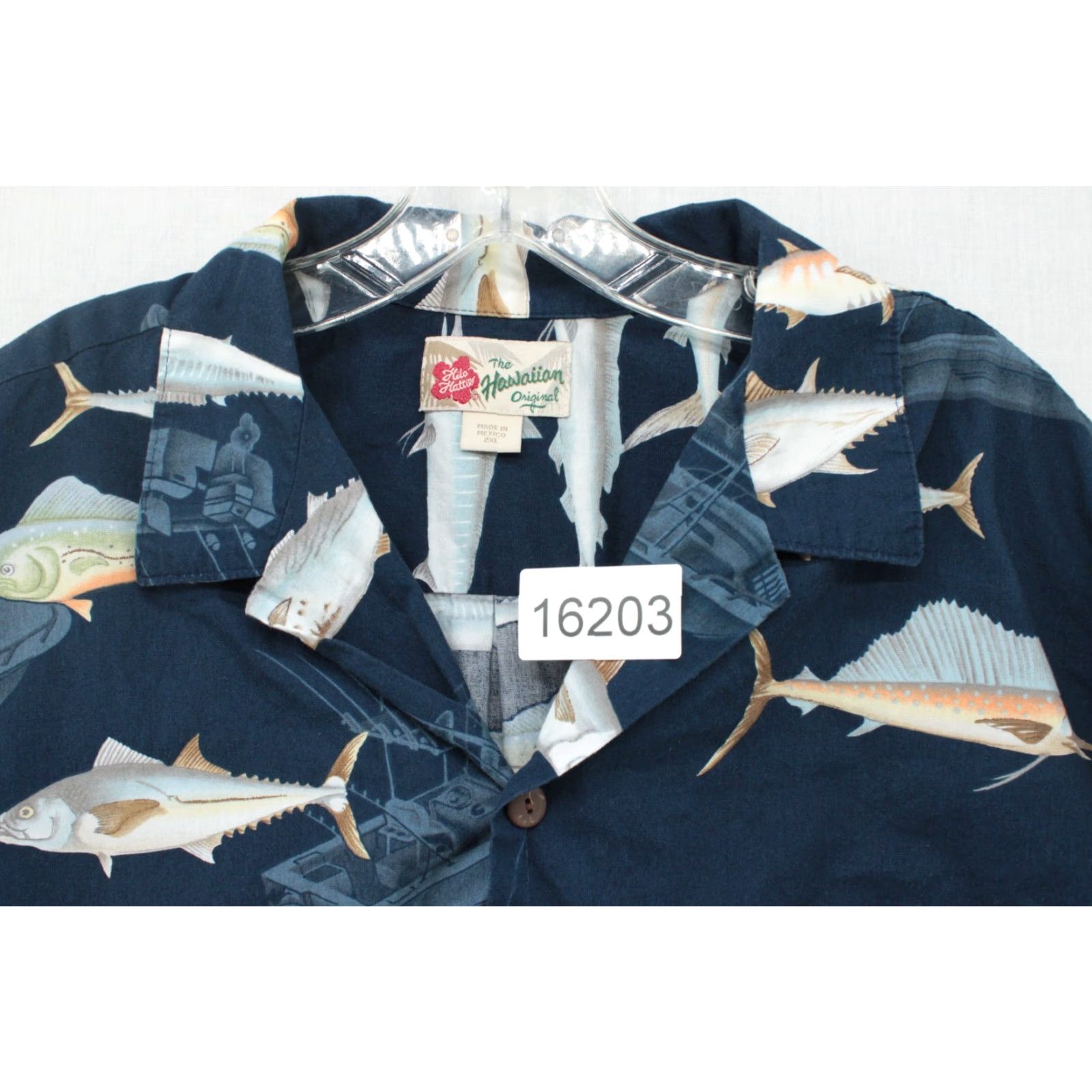 Hilo Hattie VINTAGE Hilo Hattie Shirt Men’s 2XL Blue Hawaiian Vacation Fishing Boats Short Sleeve Shirt Size US XXL / EU 58 / 5 - 8 Thumbnail