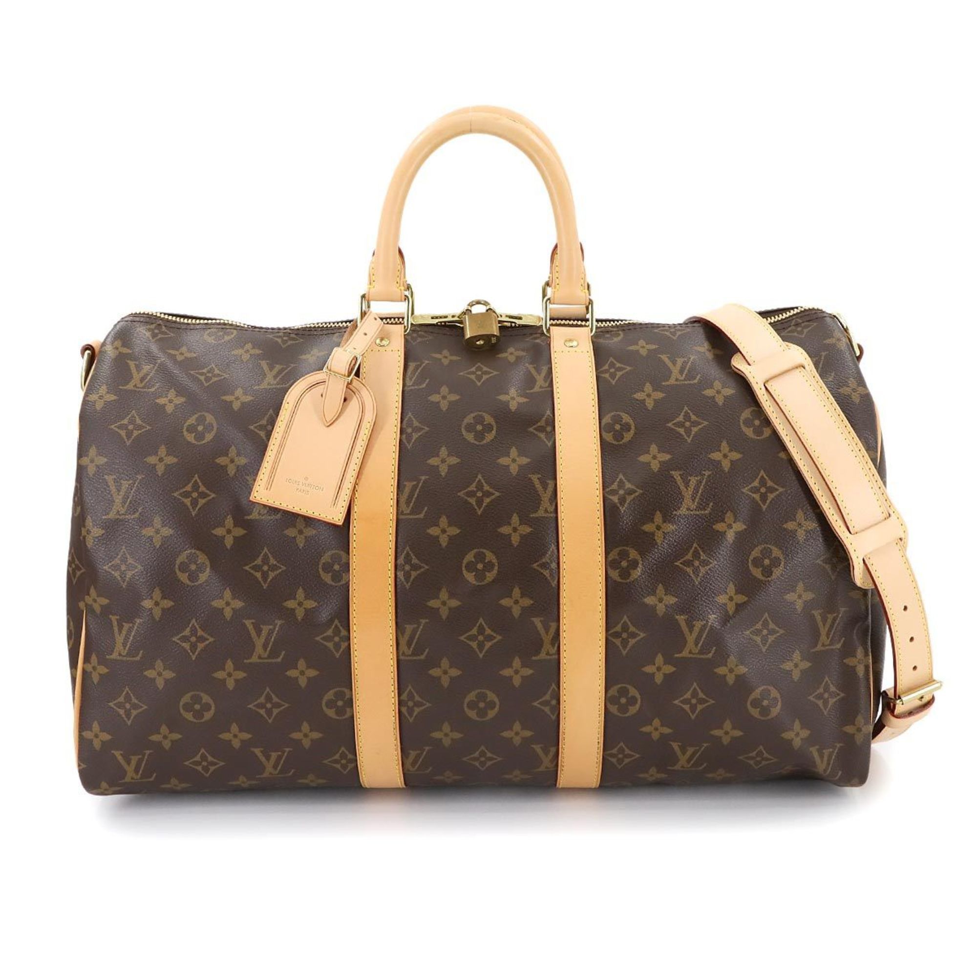 Louis Vuitton Monogram Keepall Bandoliere 45 2Way Boston Shoulder Bag M41418, Women's