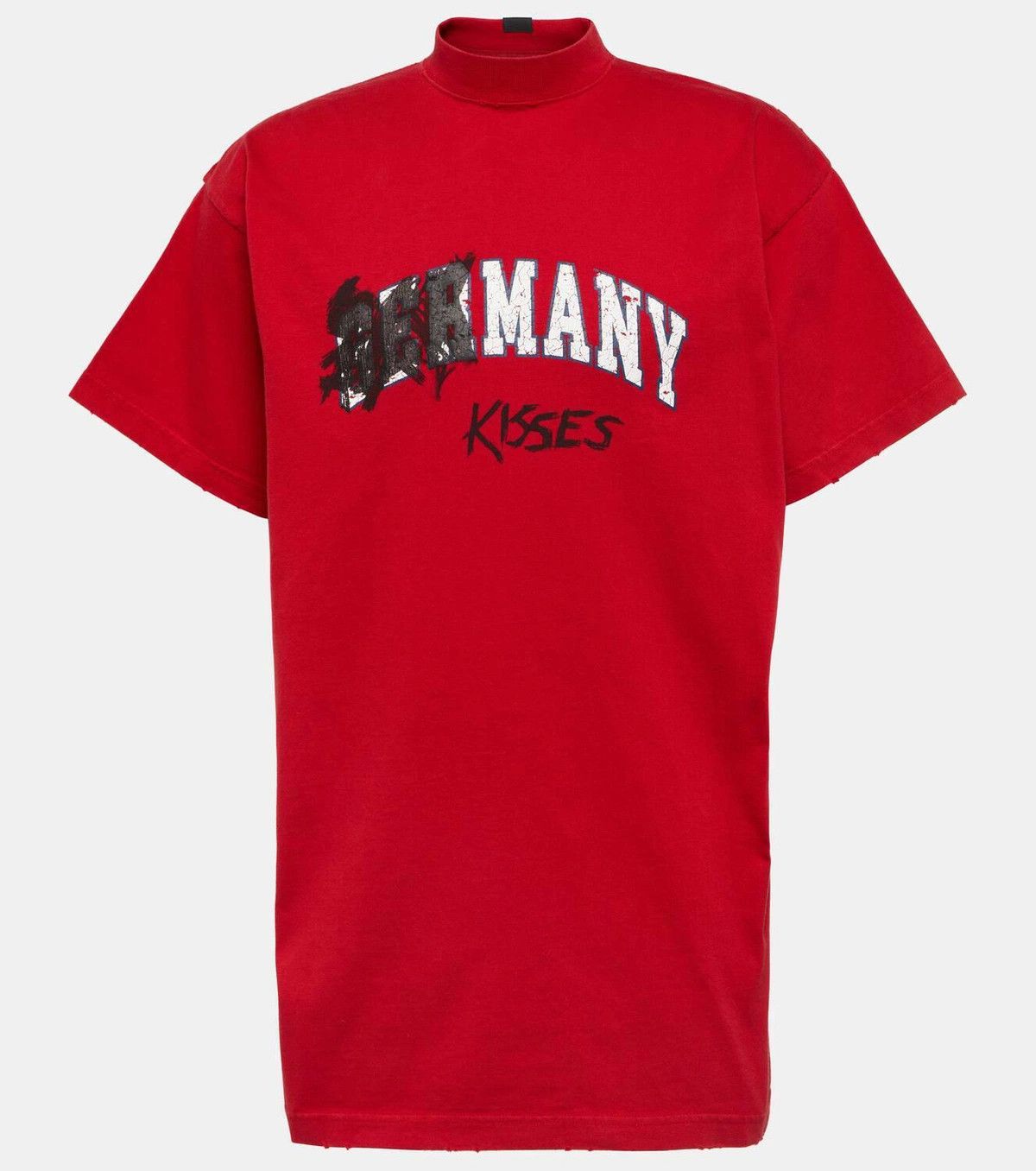Balenciaga o1mt1gz1024 Many Kisses T-Shirt Oversized in Red Size US S / EU 44-46 / 1 - 1 Thumbnail