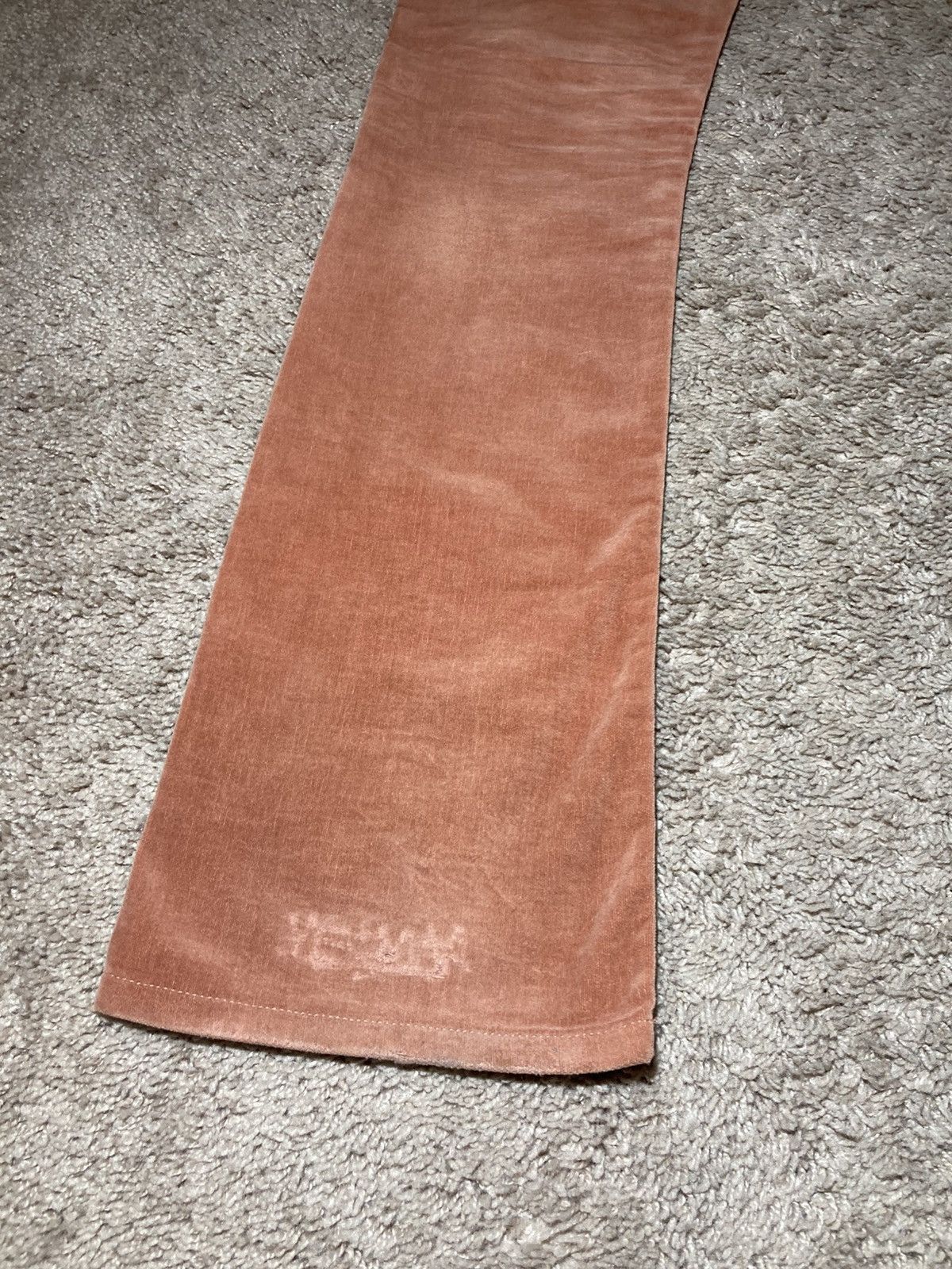 Dior AW05 Dior Velvet Peach Semi Flare Jeans Skinny 2005 Hedi Size US 27 - 13 Thumbnail