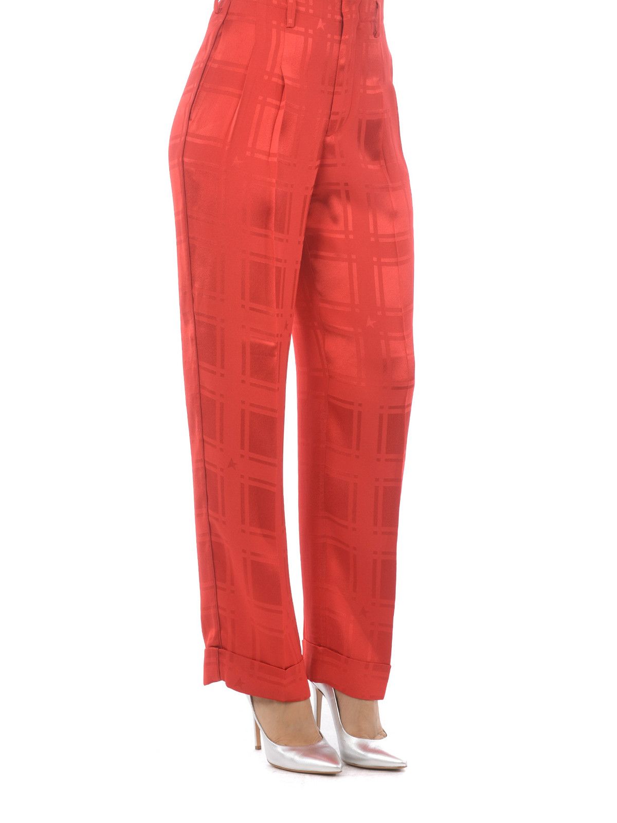Golden Goose o1y0725 Casual Pant in Red Size 27" / US 4 / IT 40 - 3 Thumbnail