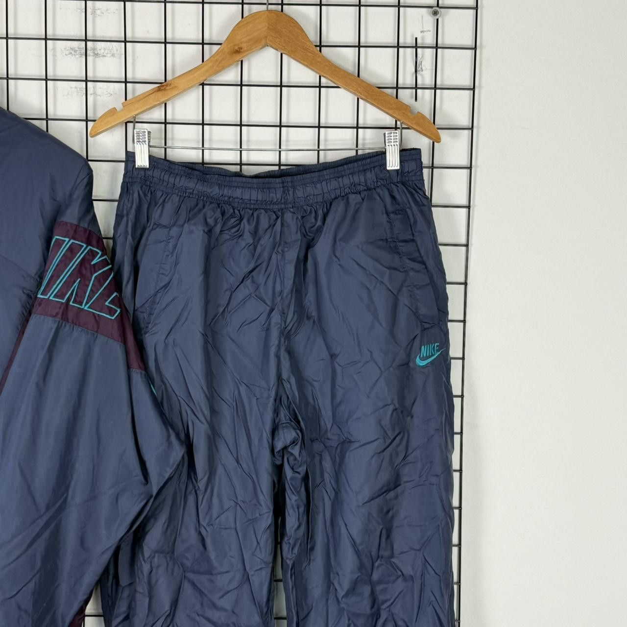 Nike Nike Tracksuit Set Vintage 90s Blue Turquise Vintage Size US L / EU 52-54 / 3 - 3 Thumbnail