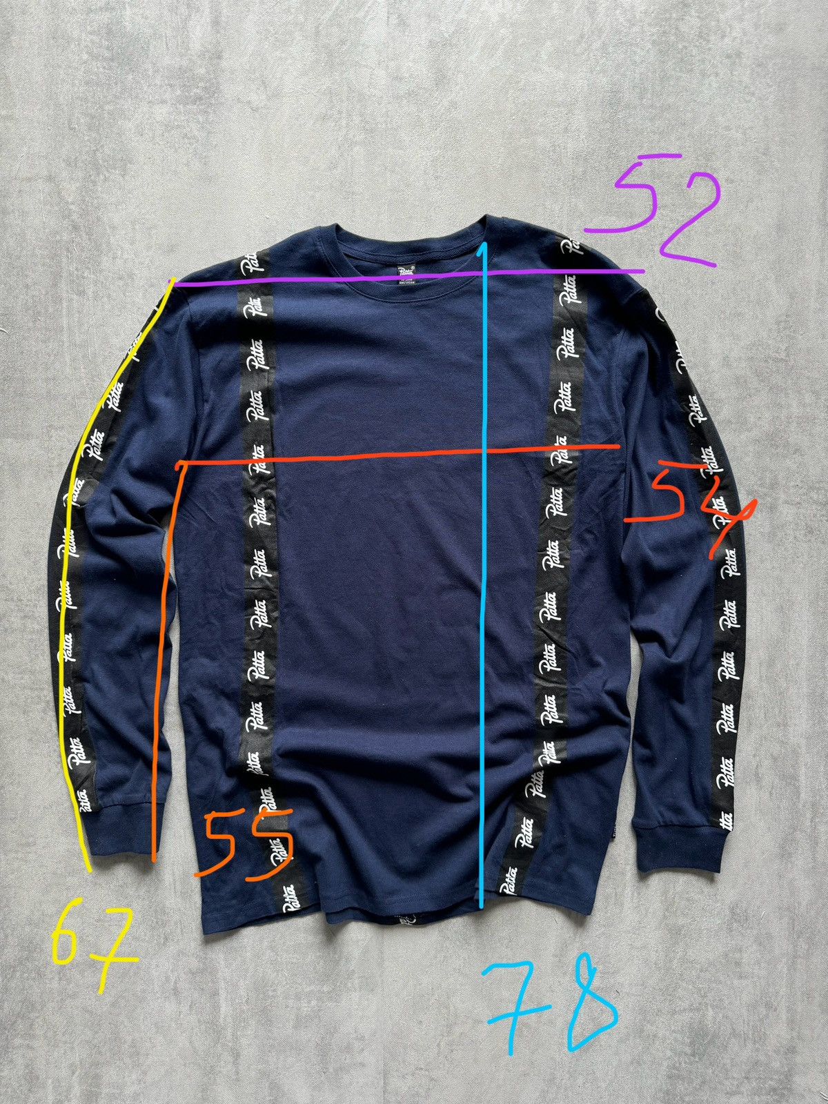 Patta Patta Long Sleeve Mens Sweatshirt Pullover Japanese large Size US L / EU 52-54 / 3 - 7 Thumbnail