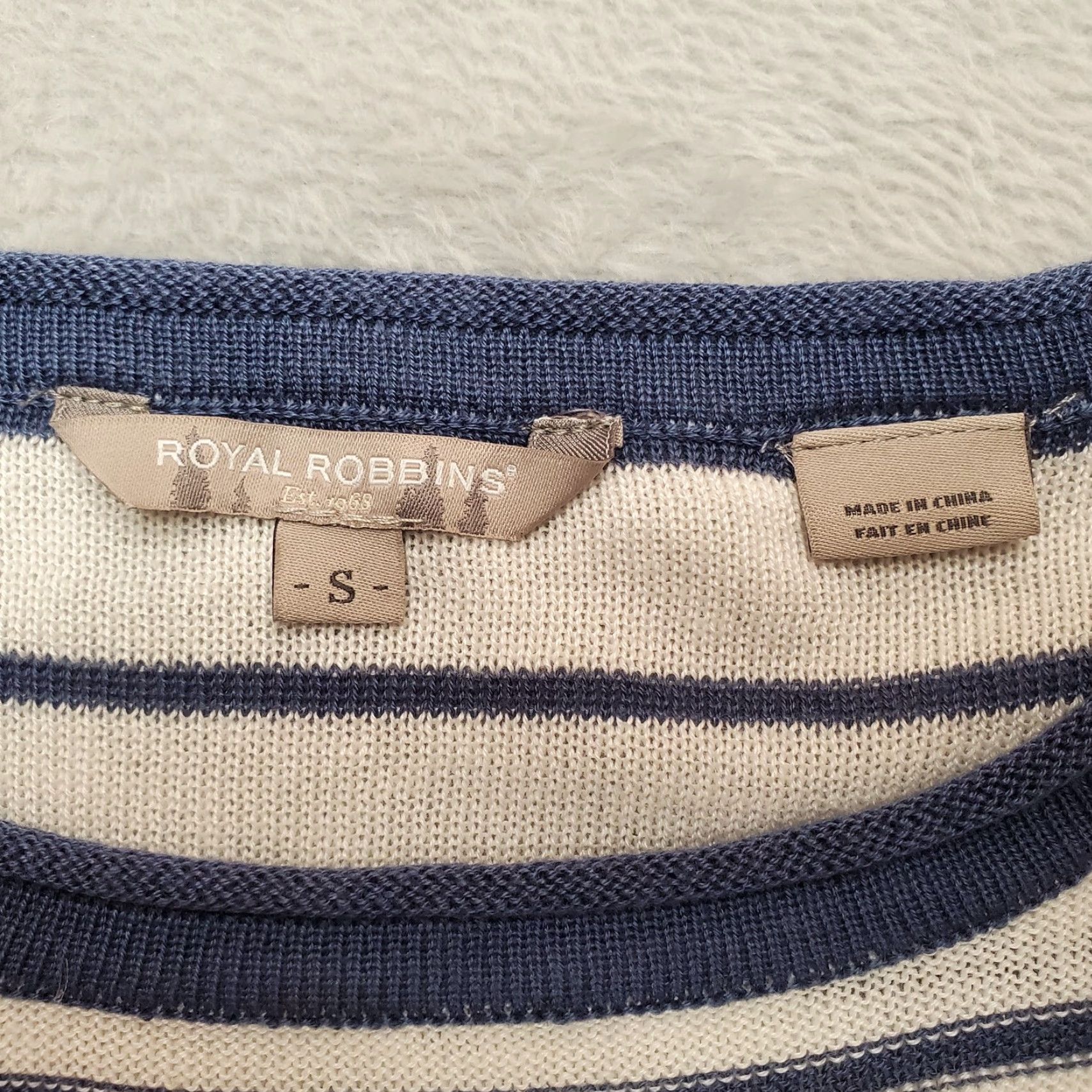 Royal Robbins Royal Robbins Sweater Womens Small Purple Stripe Silk Linen Blend Long Sleeve Size M / US 6-8 / IT 42-44 - 5 Thumbnail