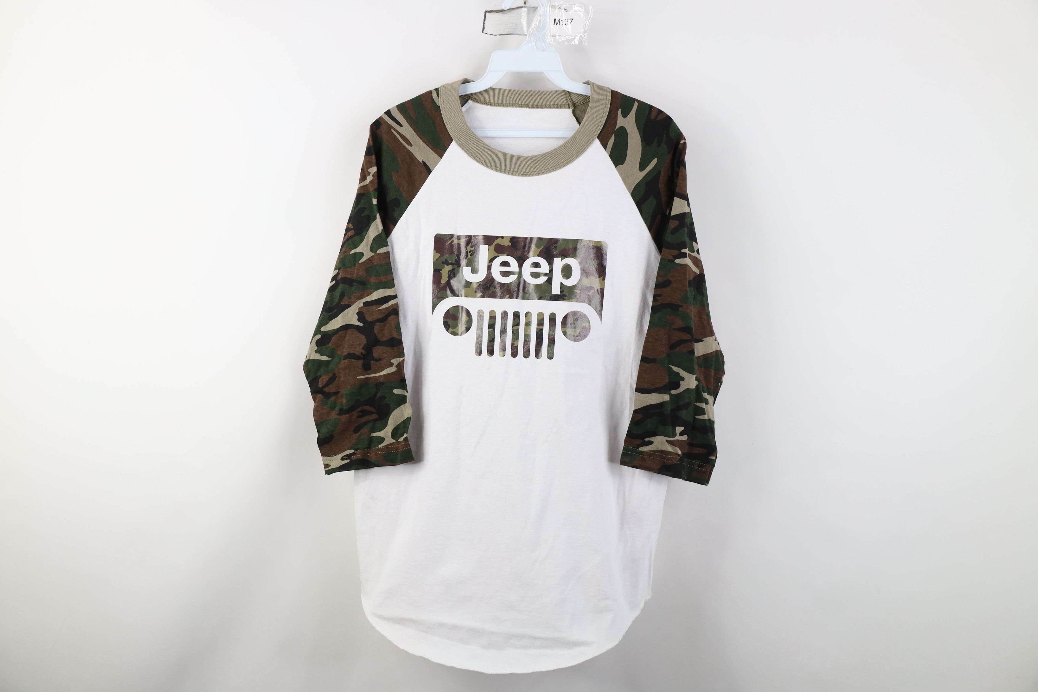 Vintage Vintage Jeep Motor Co Camouflage Baseball Raglan T-Shirt Size US M / EU 48-50 / 2 - 1 Thumbnail