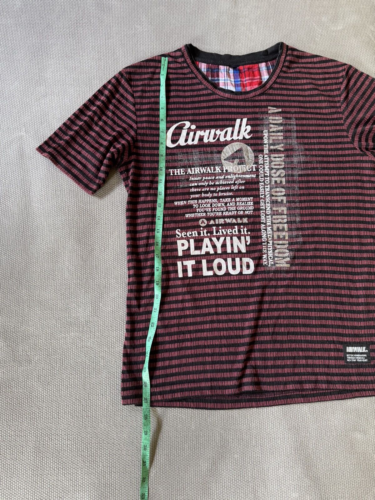 Hysteric Glamour × If Six Was Nine × Japanese Brand Air walk ifsixwasnine y2k stripe tshirt Size US L / EU 52-54 / 3 - 8 Thumbnail