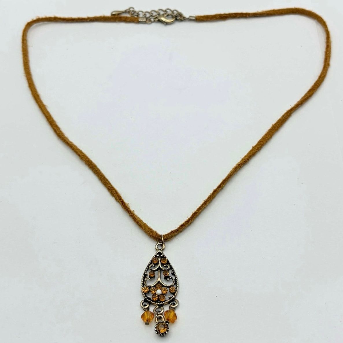 Other Tan Tassel Floral Necklace Size ONE SIZE - 3 Thumbnail