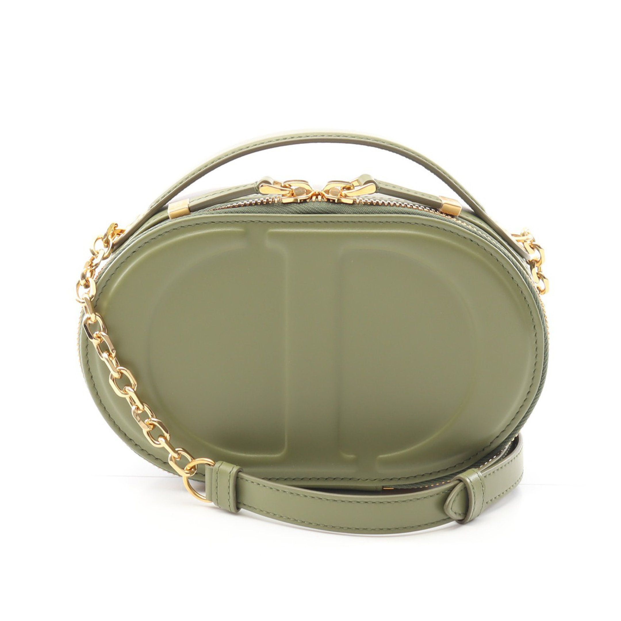 Dior Dior Oval Camera Bag Shoulder Leather Khaki Green Size ONE SIZE - 1 Thumbnail