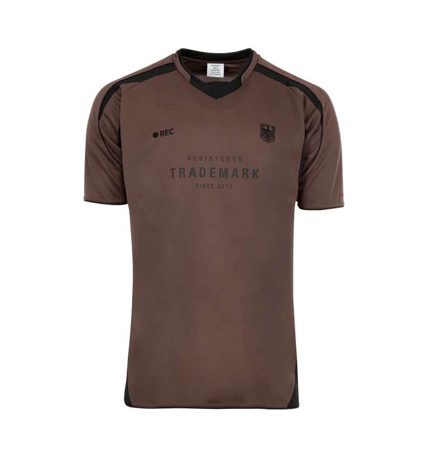 Vetements o1h1sh11225 Trademark Football Jersey in Brown Size US S / EU 44-46 / 1 - 1 Thumbnail