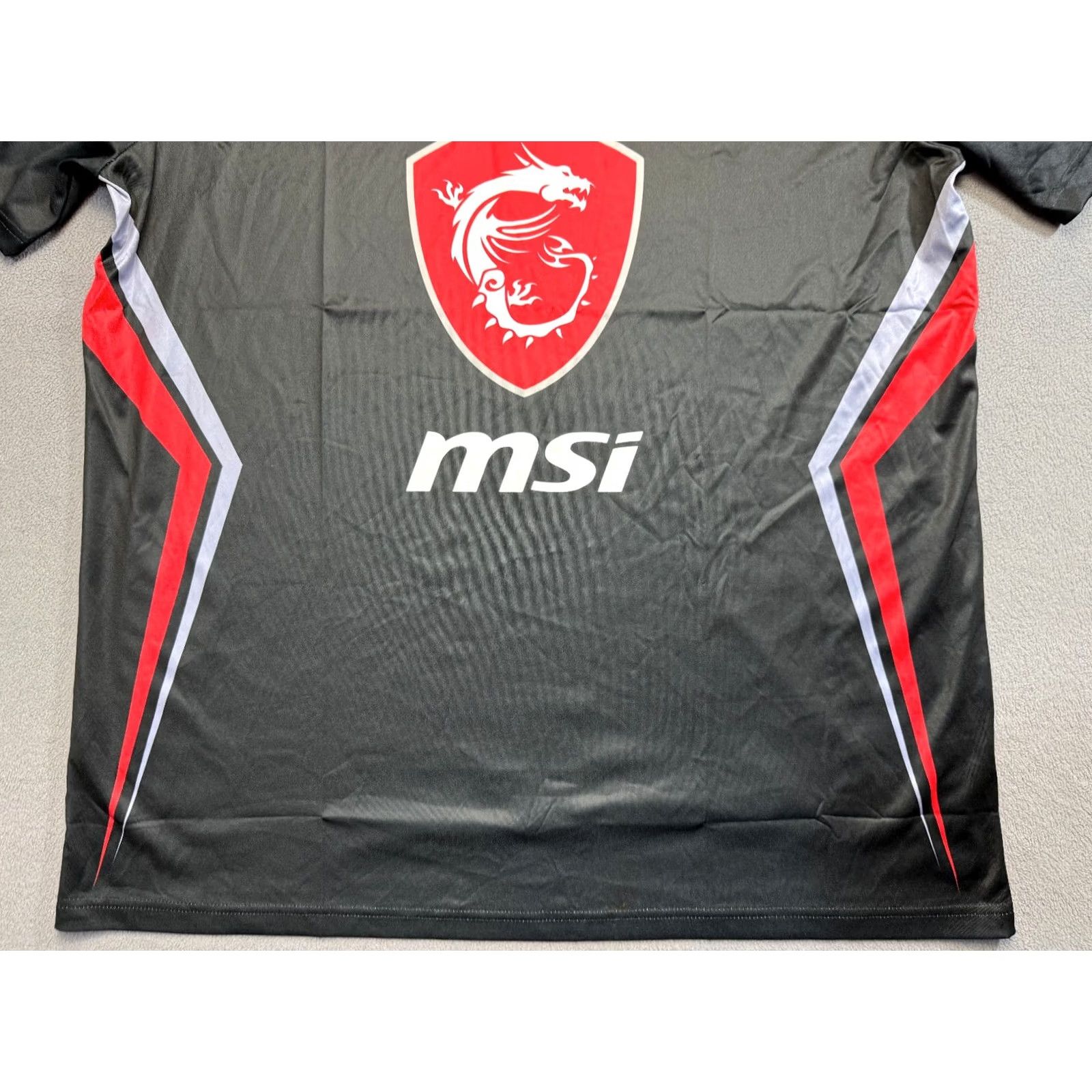 Vintage Giftware MSI True Gaming Polo Shirt Mens 3XL Black Taiwan Giftware Men Polo Shirt 3XL Black Taiwan Size US XXL / EU 58 / 5 - 6 Thumbnail