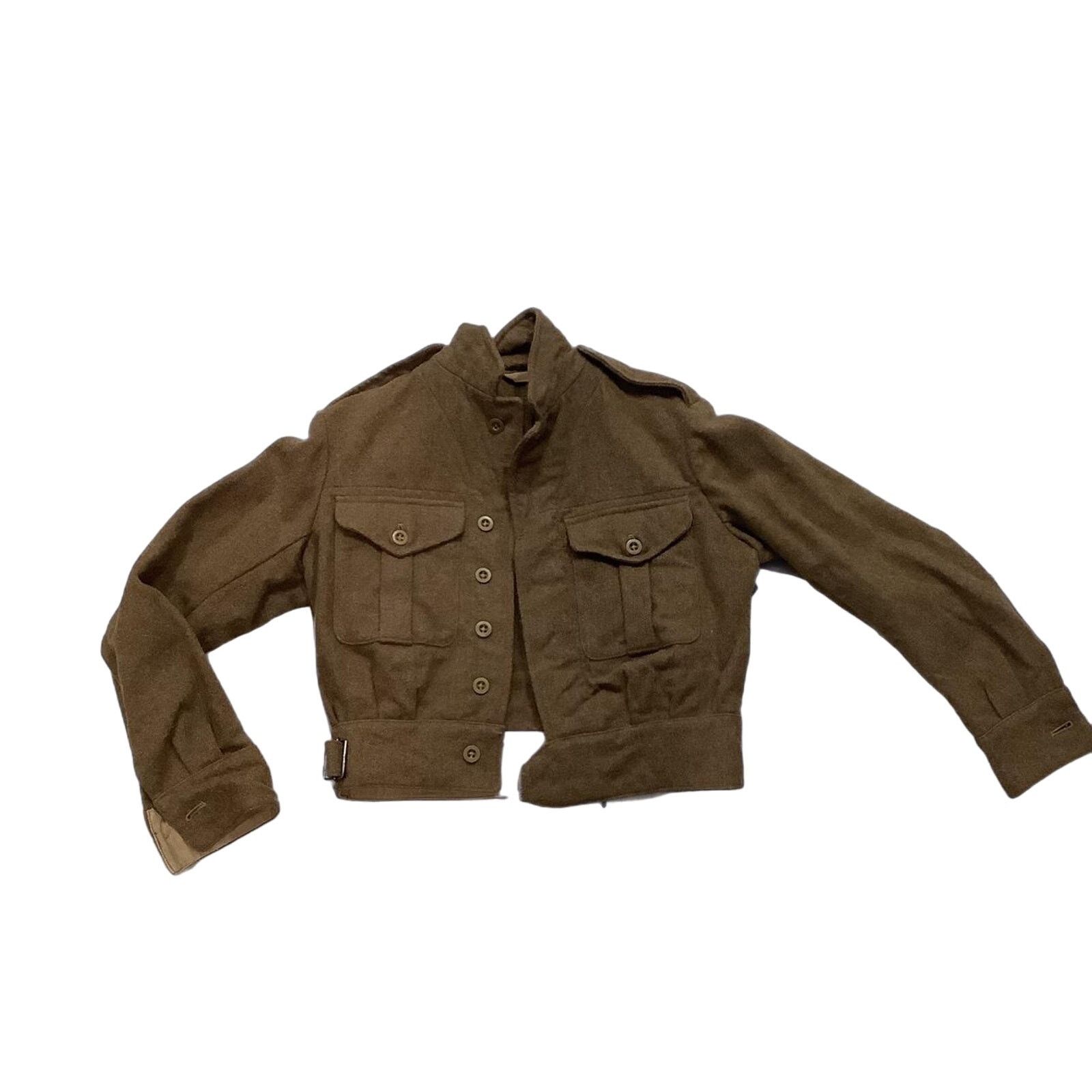 Vintage Rare vintage ww2 Canadian Army Crop Jacket Size US S / EU 44-46 / 1 - 1 Thumbnail